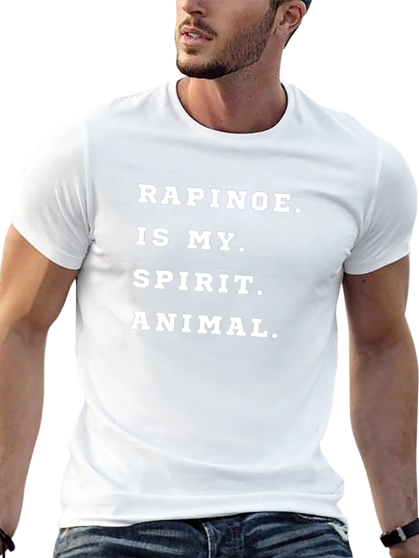Rapinoe Spirit Animal Black Graphic Tee