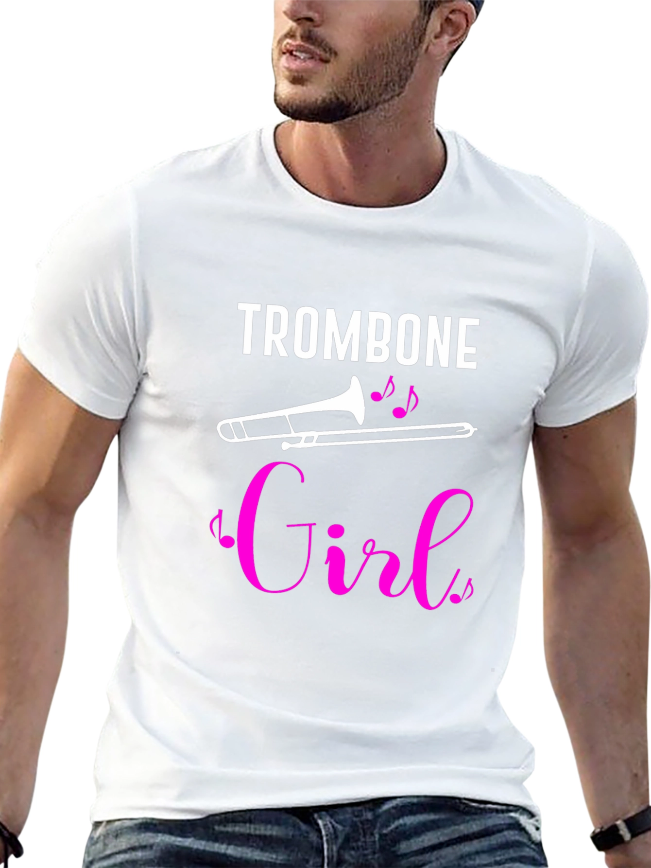 Trombone Girl T-Shirt - Musician Tee