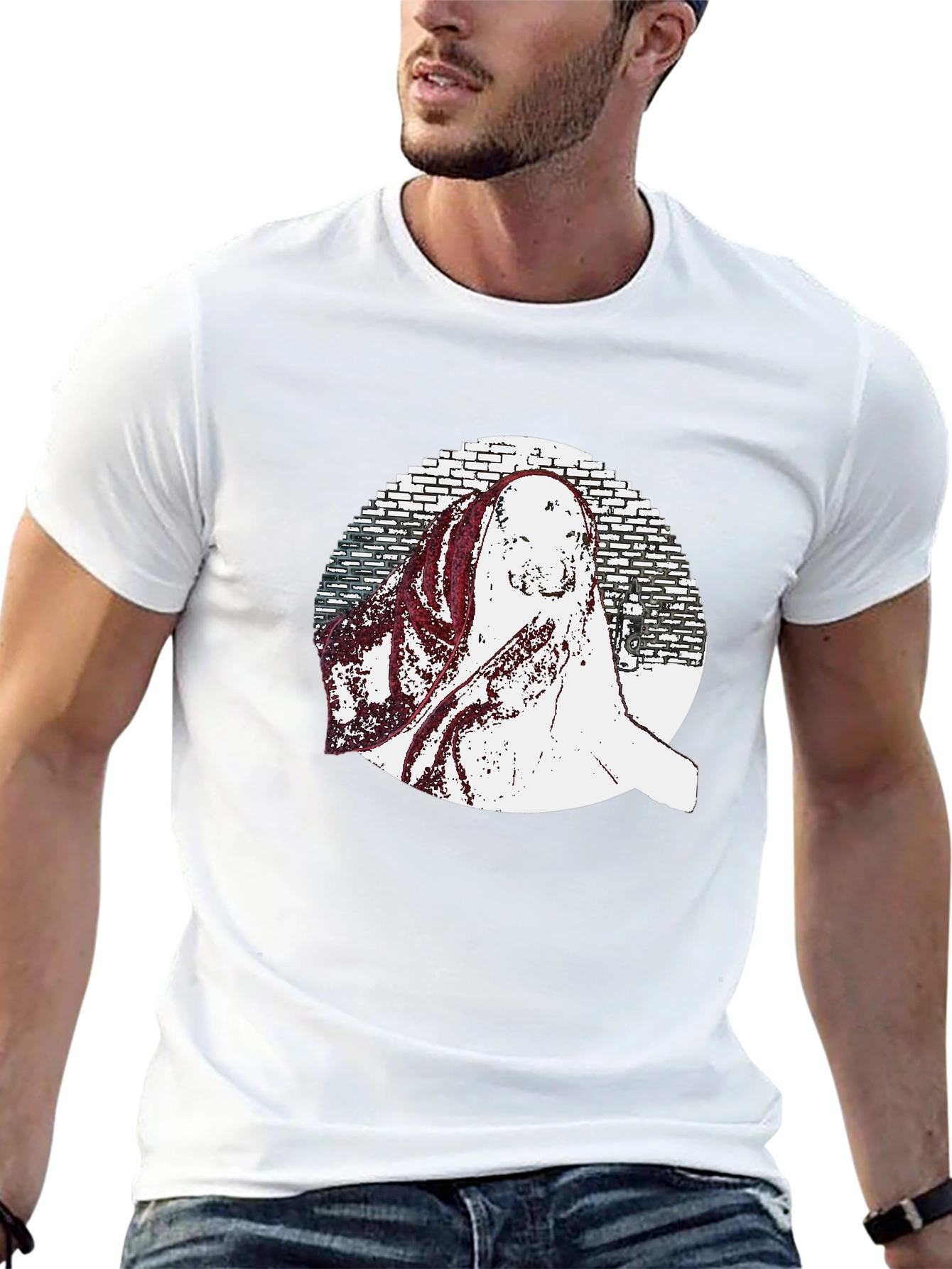 Black Graphic Print T-Shirt