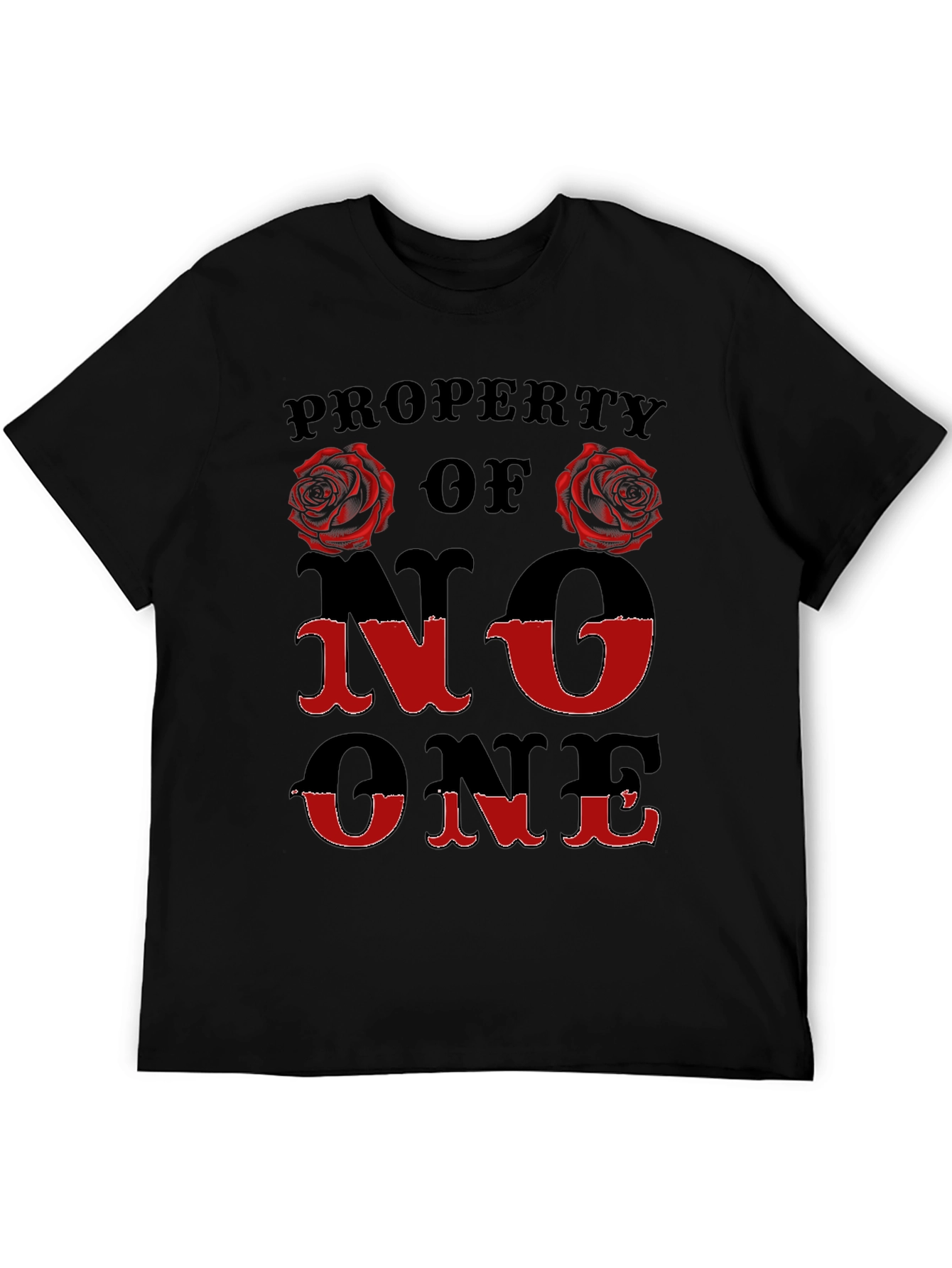 Property Of No One Rose Graphic T-Shirt