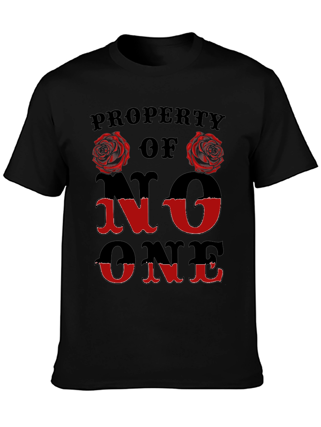 Property Of No One Rose Graphic T-Shirt