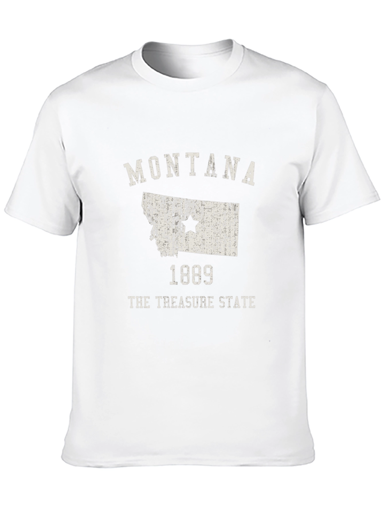 Montana Treasure State Black Graphic T-Shirt
