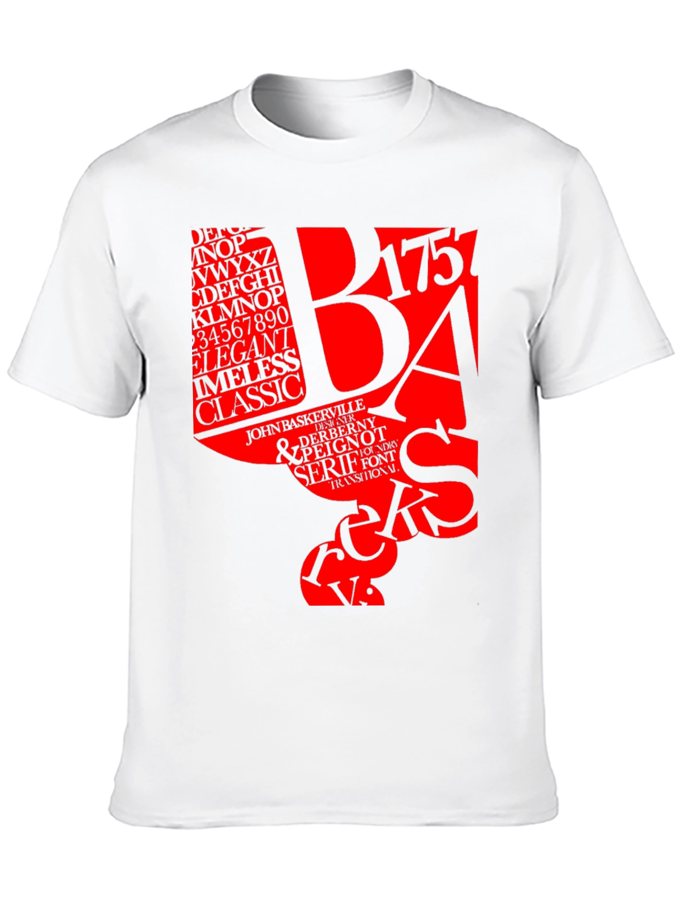 Typography T-Shirt: Designer Font Tee