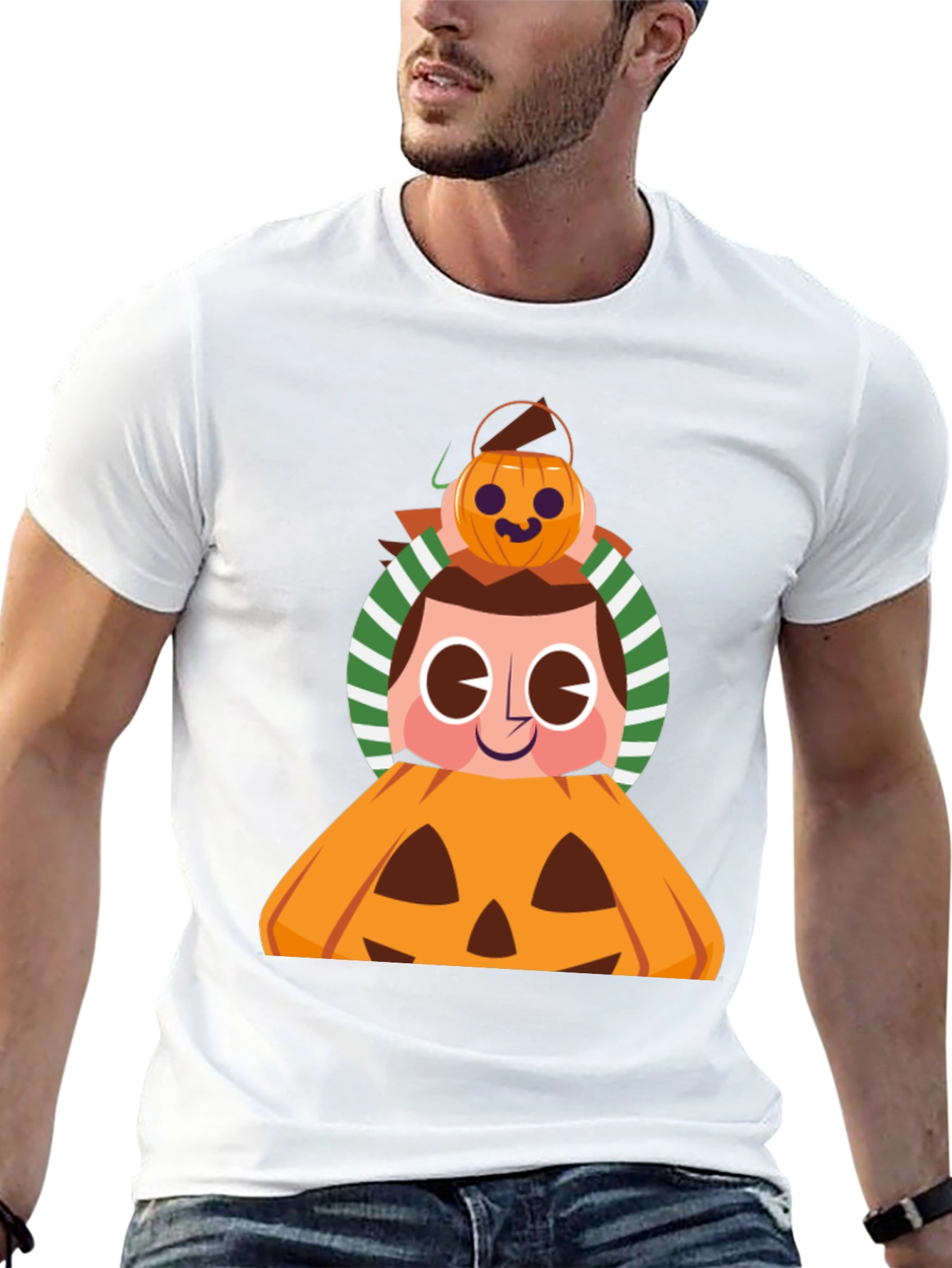 Halloween Pumpkin Boy Graphic Tee