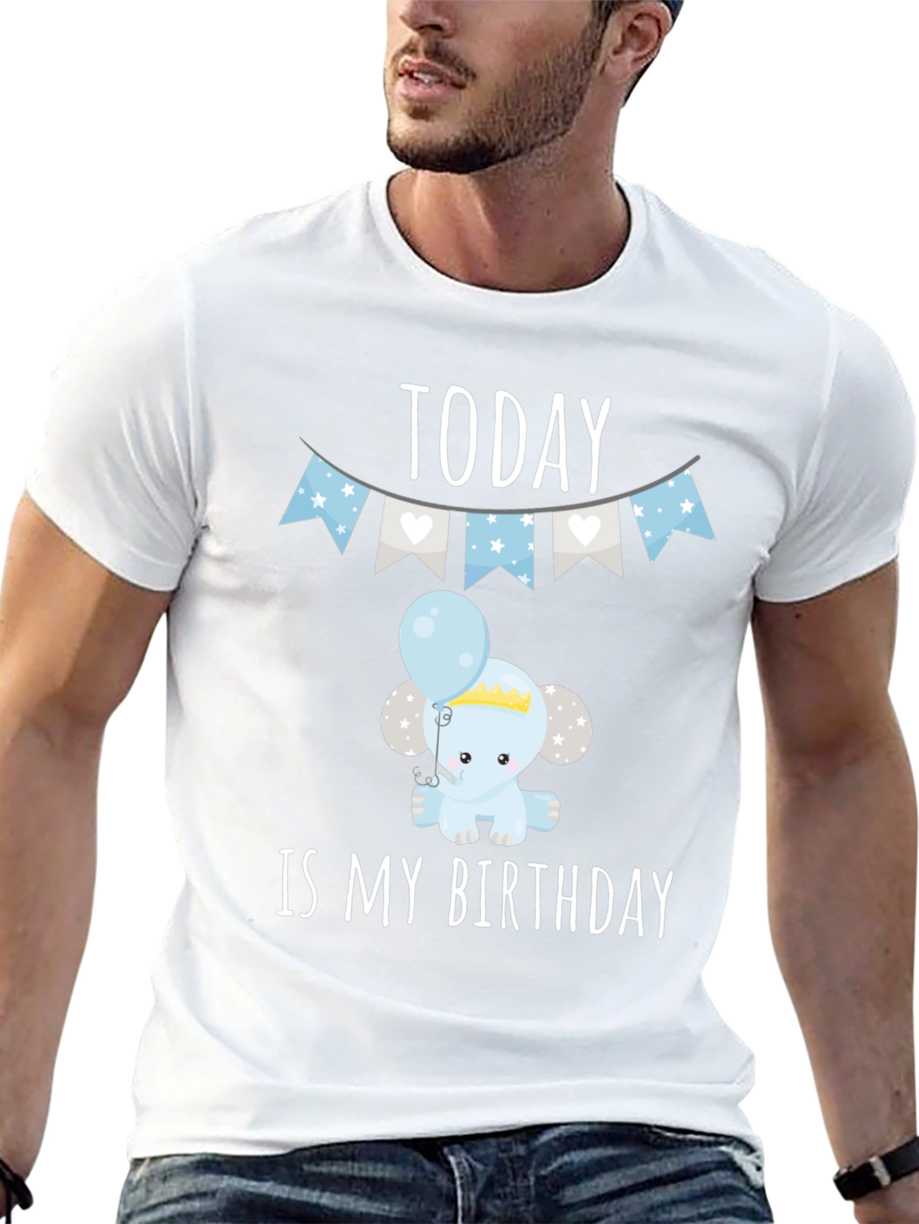 Birthday Elephant Tee - Today is My Birthday!