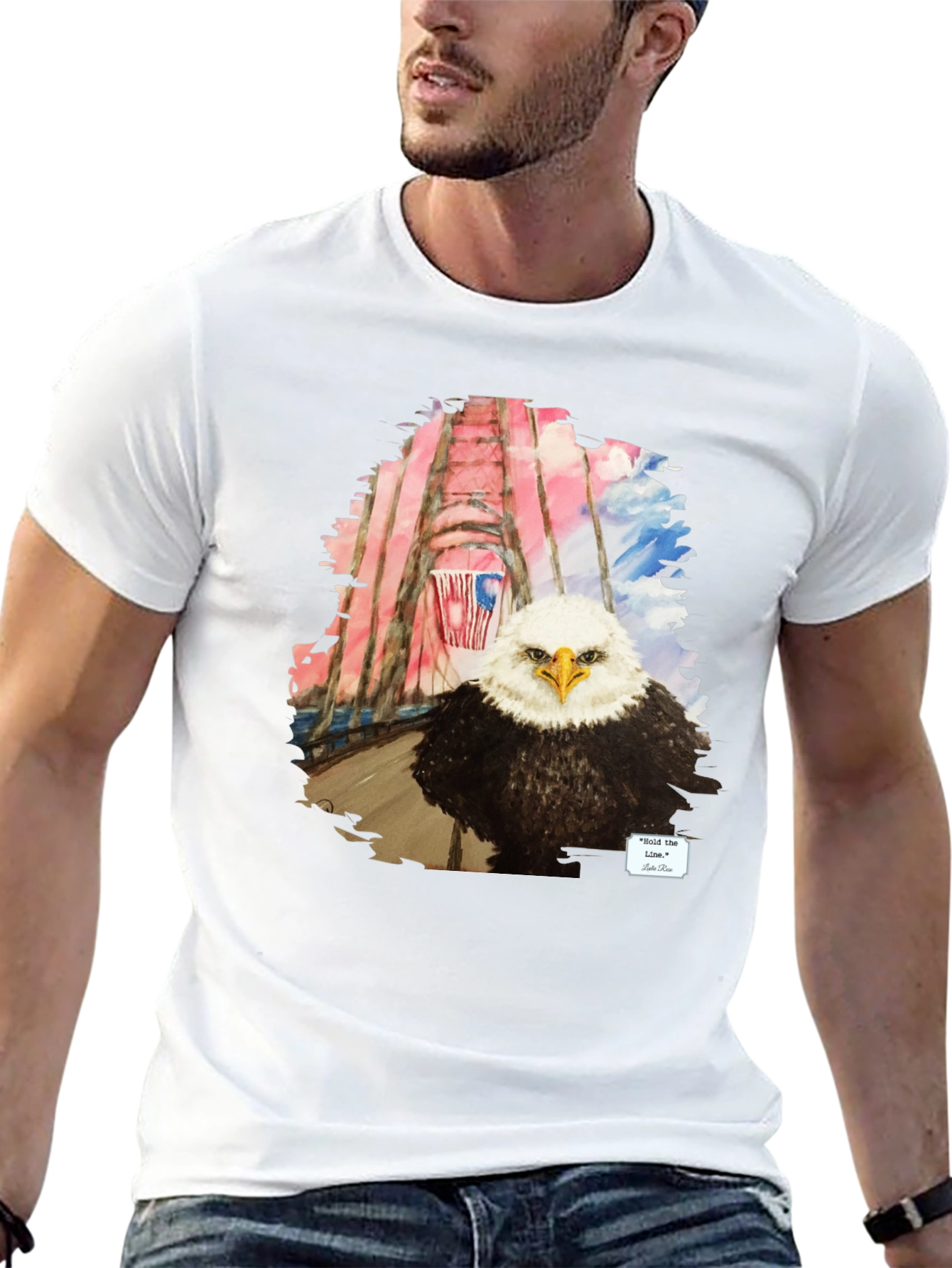 Bald Eagle Graphic Tee - Patriotic USA T-Shirt
