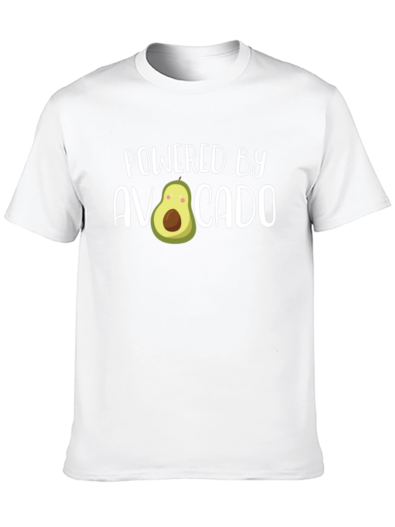Powered by Avocado Funny Graphic Tee