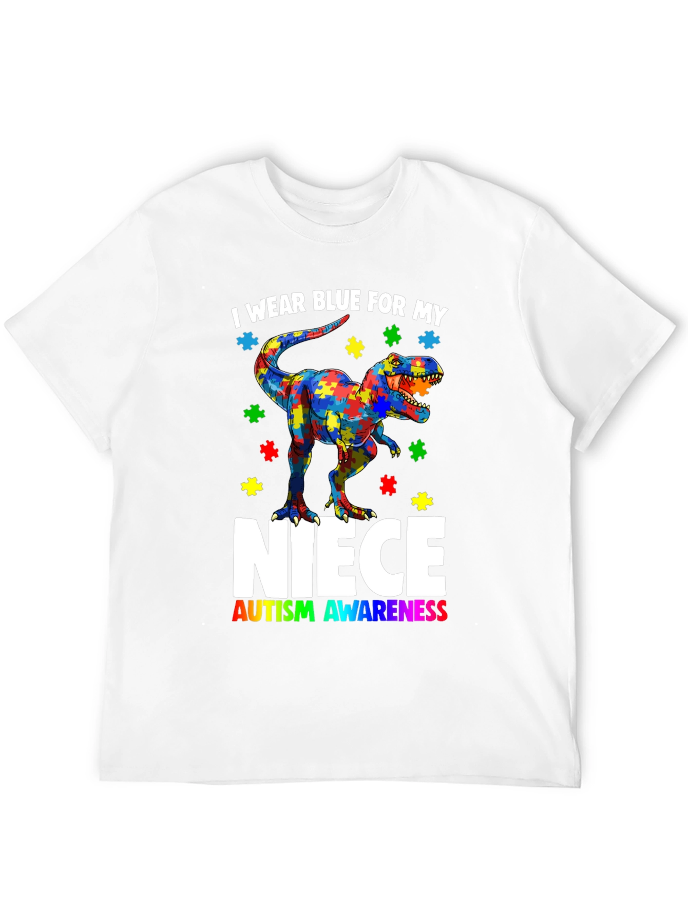 Autism Awareness Dinosaur T-Shirt for Niece