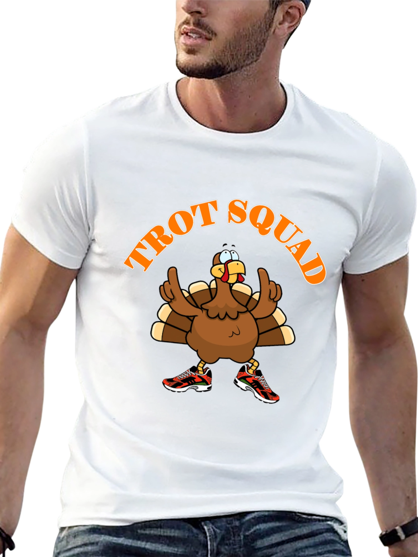 Trot Squad Thanksgiving Turkey Graphic T-Shirt