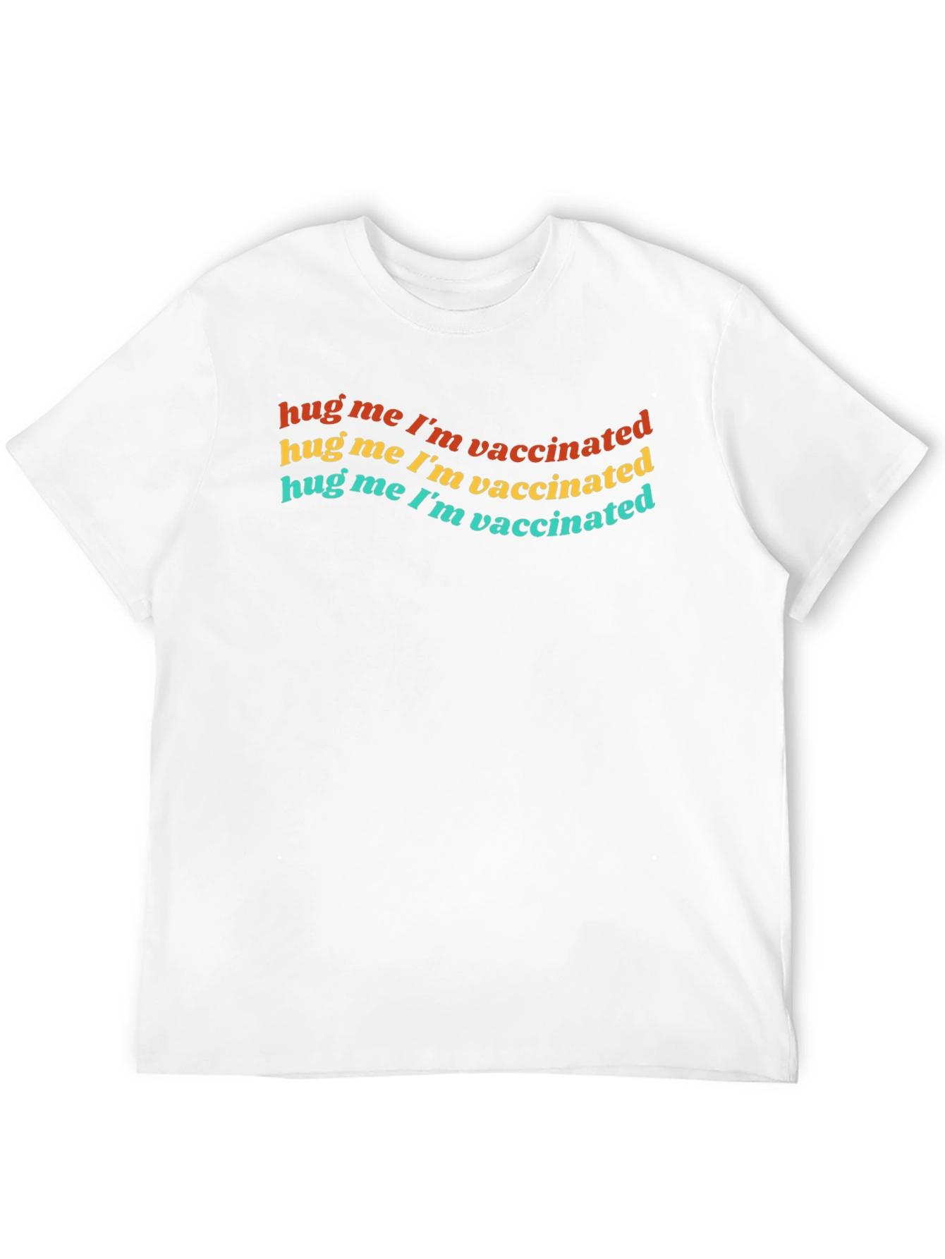 Hug Me Im Vaccinated Black T-Shirt