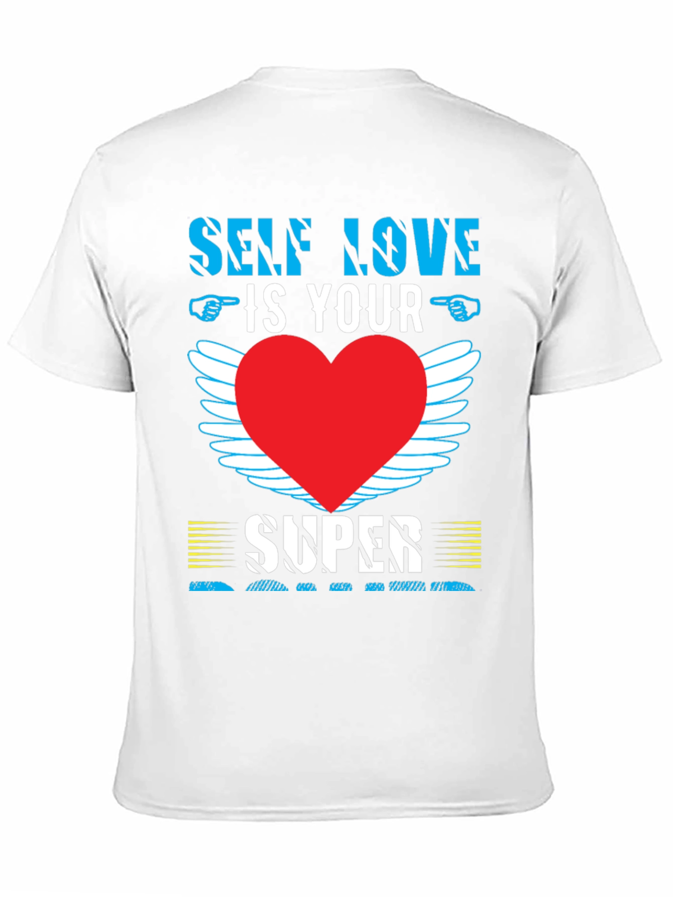 Self Love T-Shirt with Heart Wings