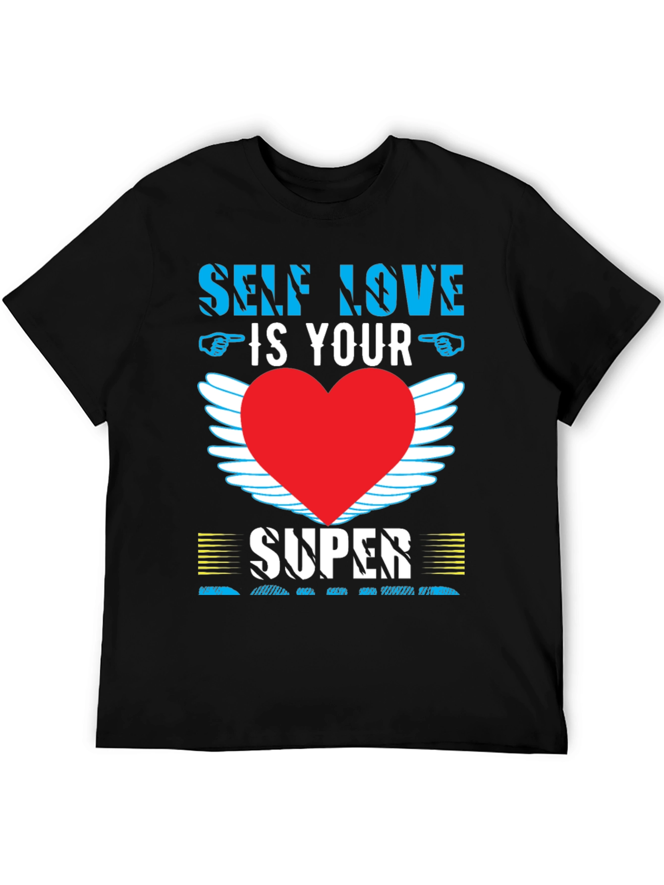 Self Love T-Shirt with Heart Wings
