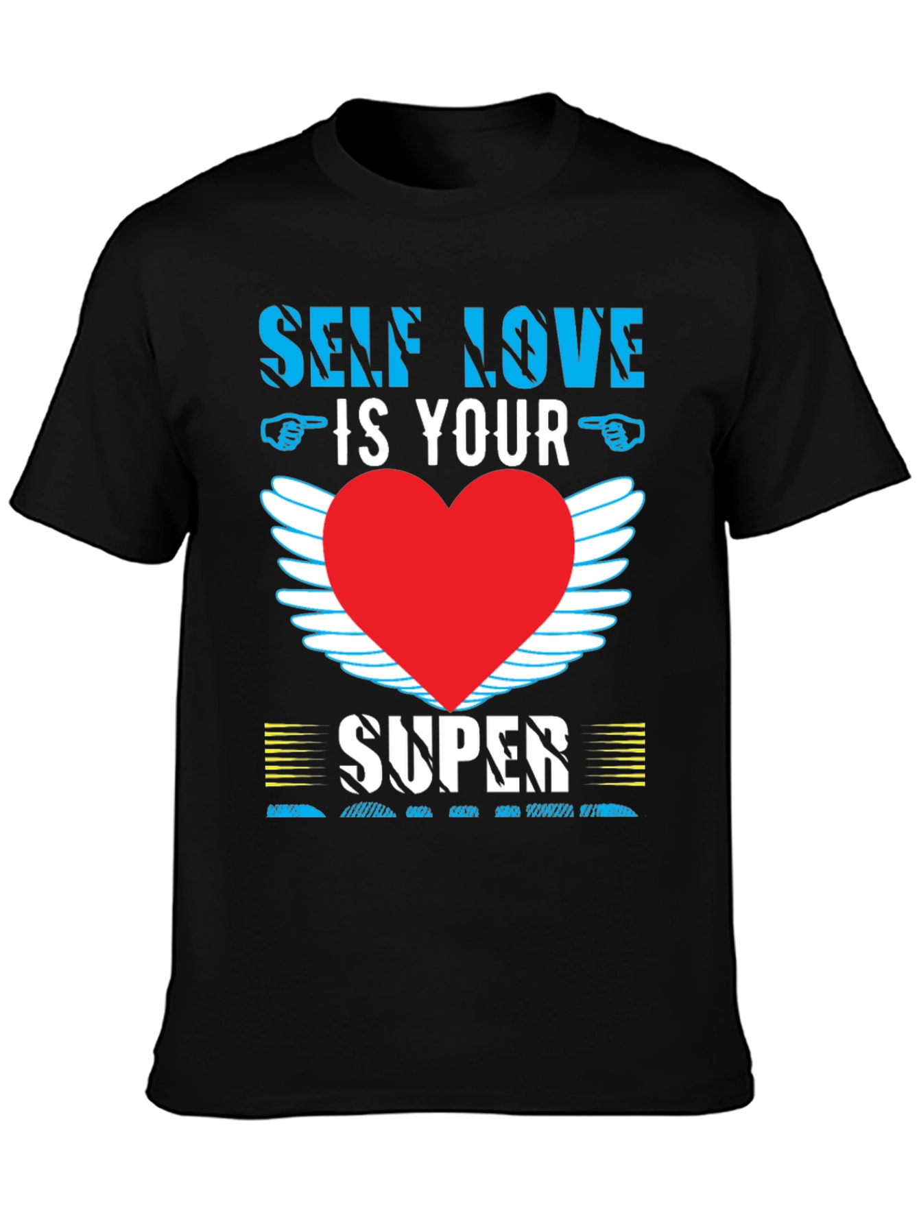 Self Love T-Shirt with Heart Wings
