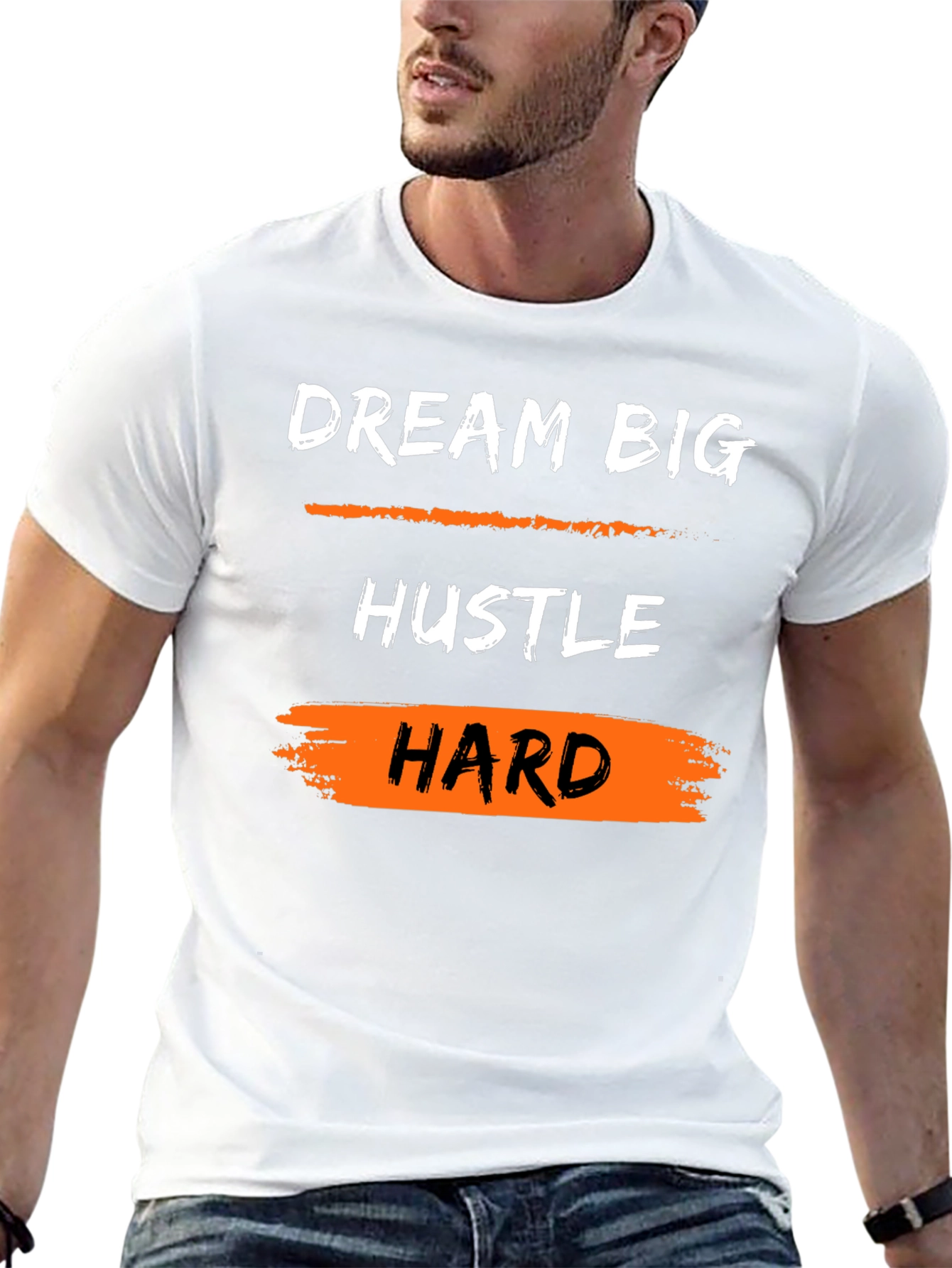 Dream Big Hustle Hard Graphic Tee