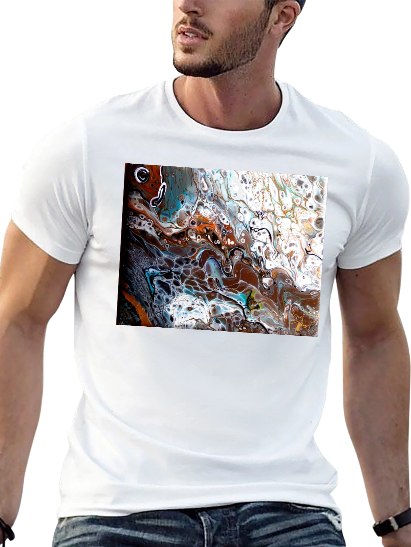 Abstract Fluid Art Graphic Tee