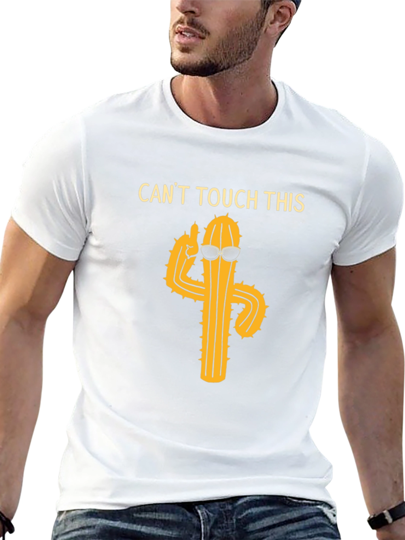 Cool Cactus Graphic T-Shirt - Cant Touch This!
