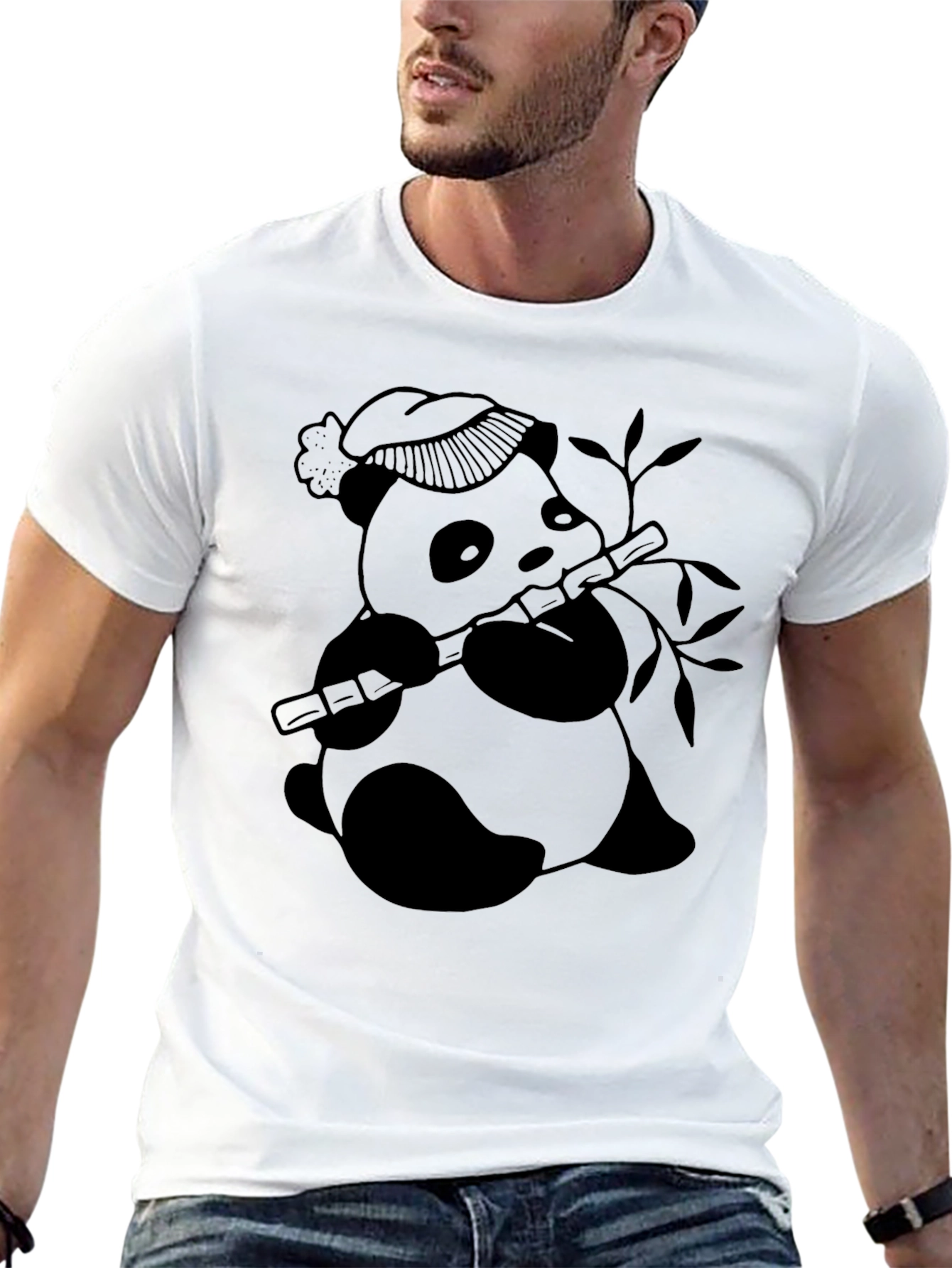 Panda Bamboo T-Shirt - Unique Graphic Tee