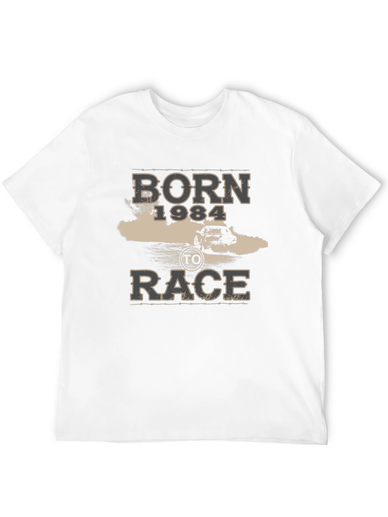 Born 1984 to Race Black Graphic Tee