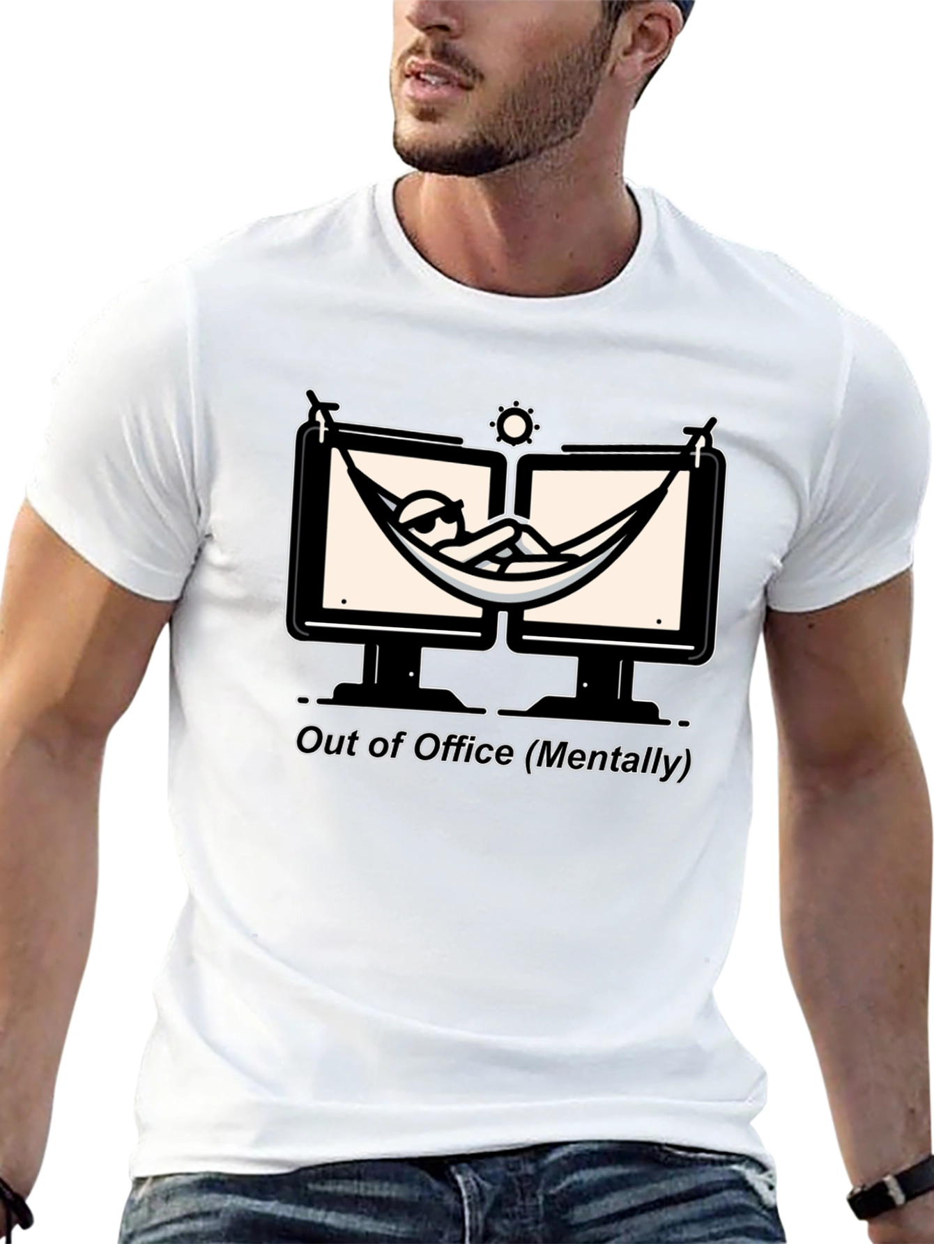 Out of Office T-Shirt: Relax Mentally Graphic Tee
