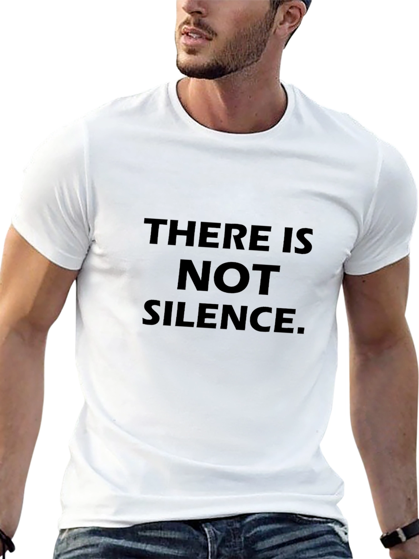 There Is Not Silence Black Tee