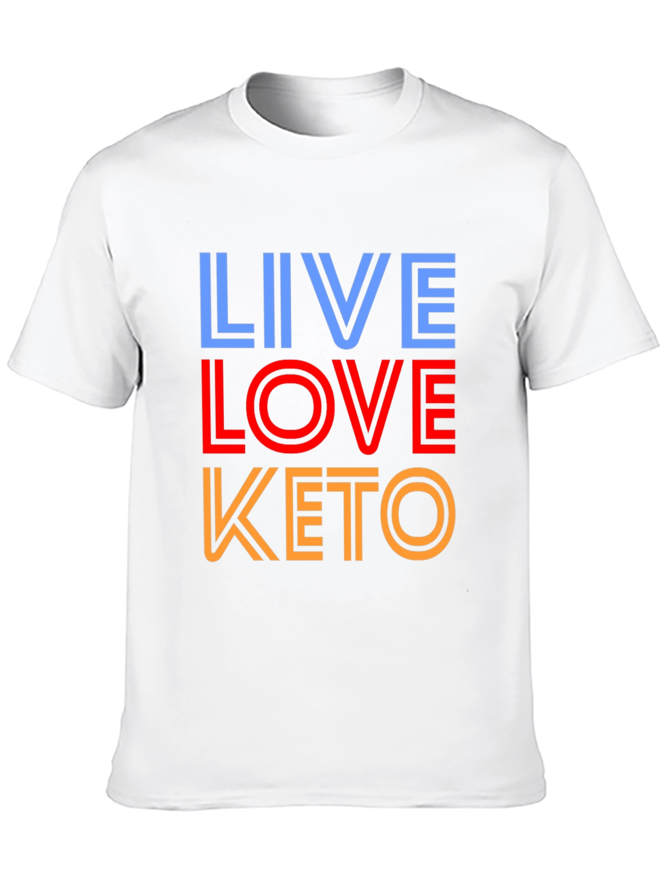 Live Love Keto Black Graphic Tee