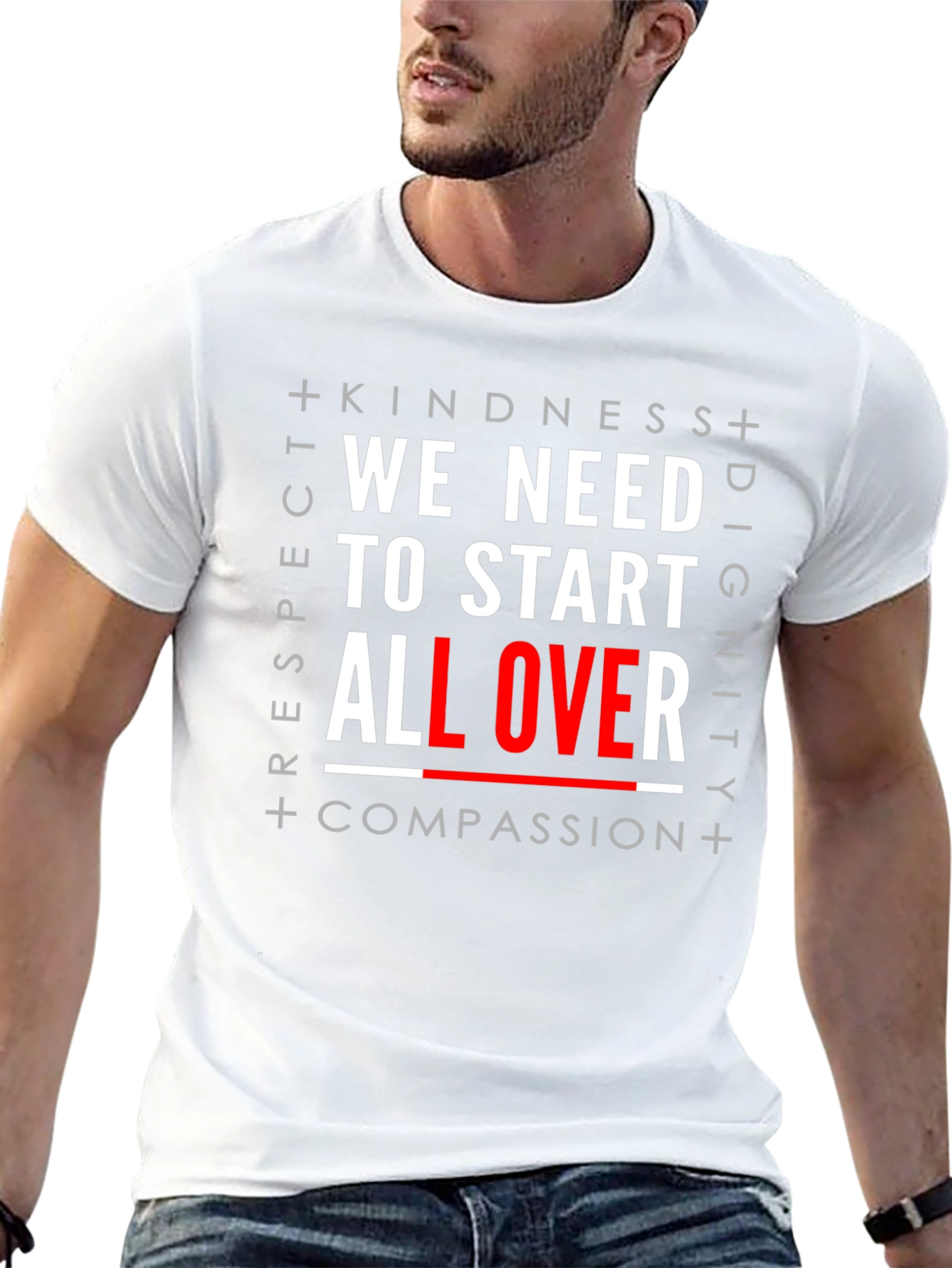 Kindness Respect Dignity Compassion Graphic Tee