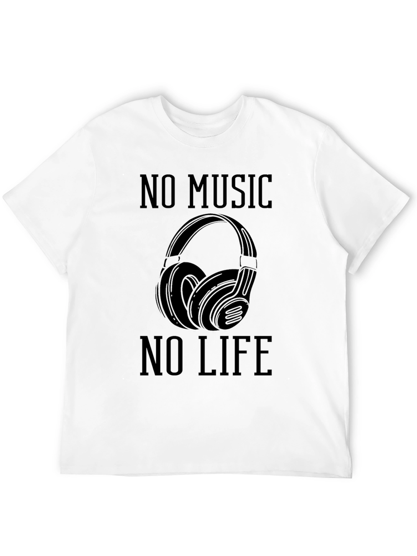 No Music No Life Graphic T-Shirt