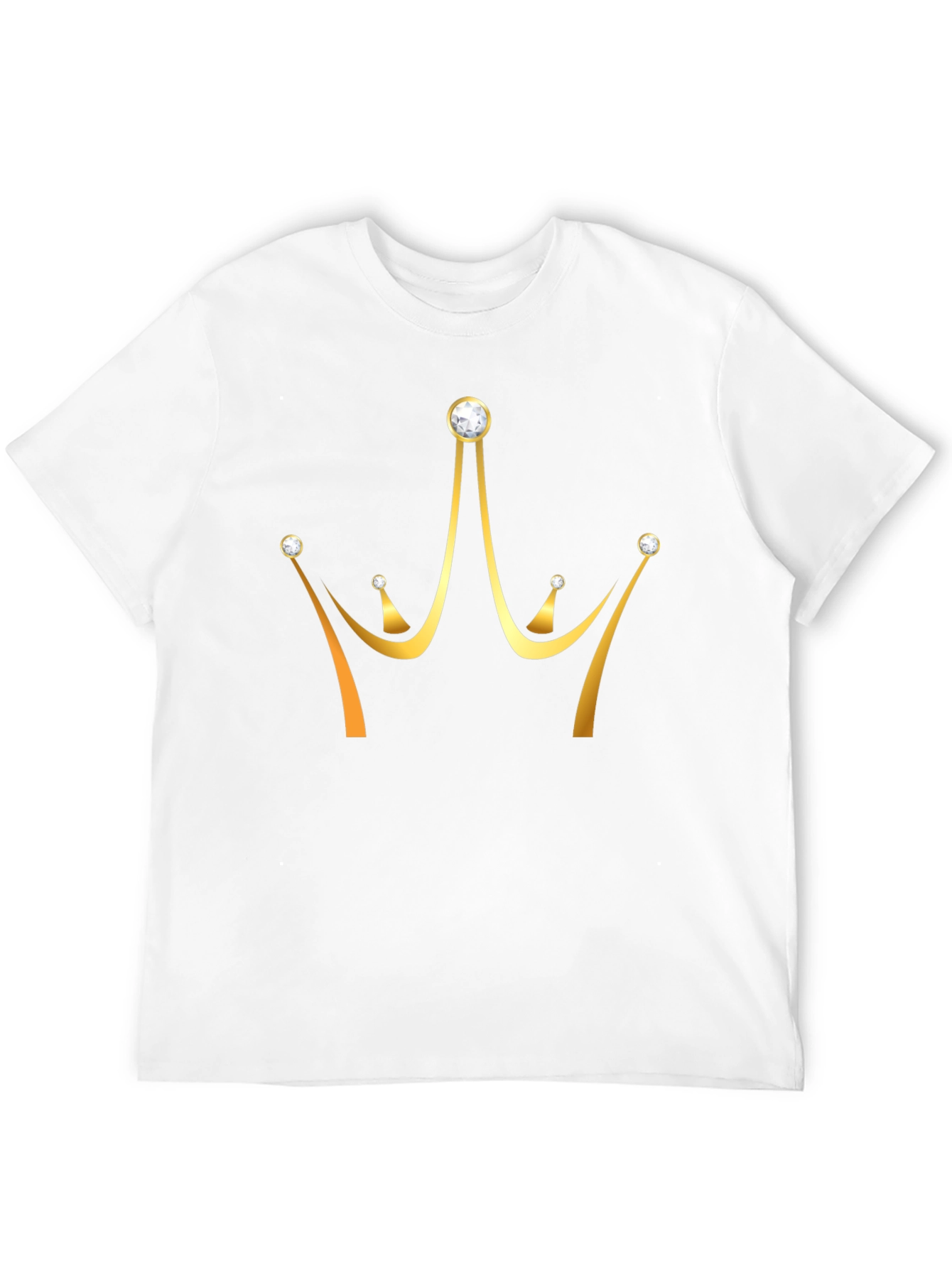 Golden Crown Graphic T-Shirt - Stylish Mens Tee