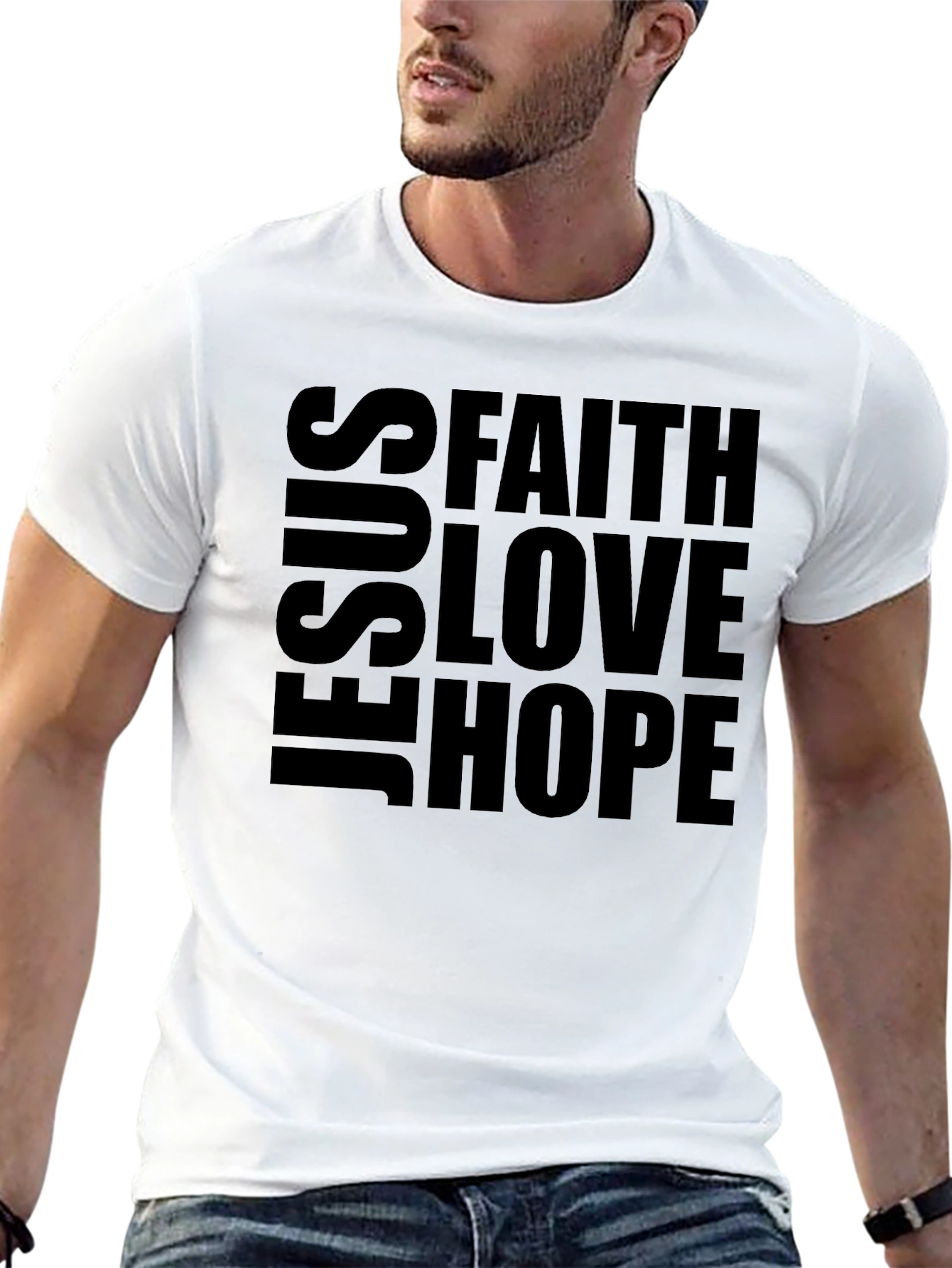 Faith Love Hope T-Shirt - Christian Inspired Design