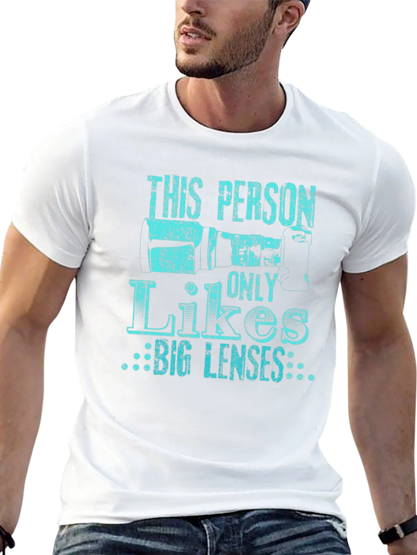 Big Lens Camera Lover Graphic T-Shirt