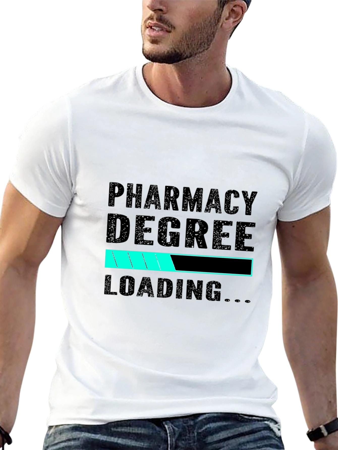 Pharmacy Degree Loading Black T-Shirt