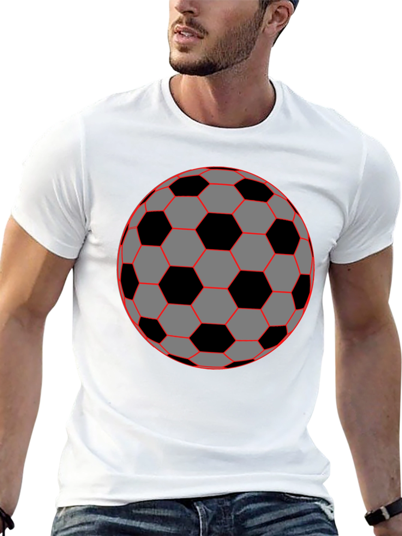Soccer Ball Graphic T-Shirt