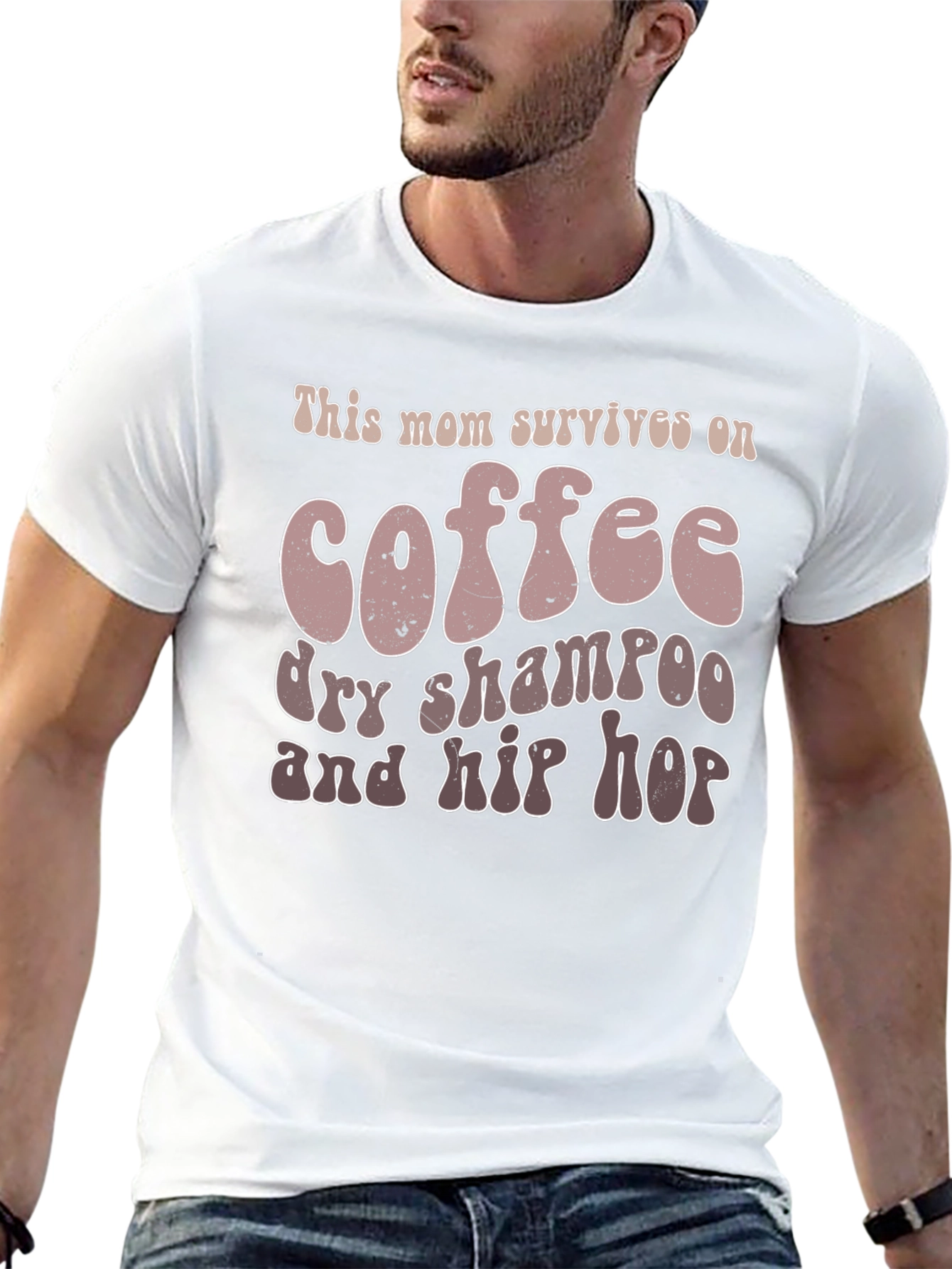 Mom Survives On Coffee T-Shirt