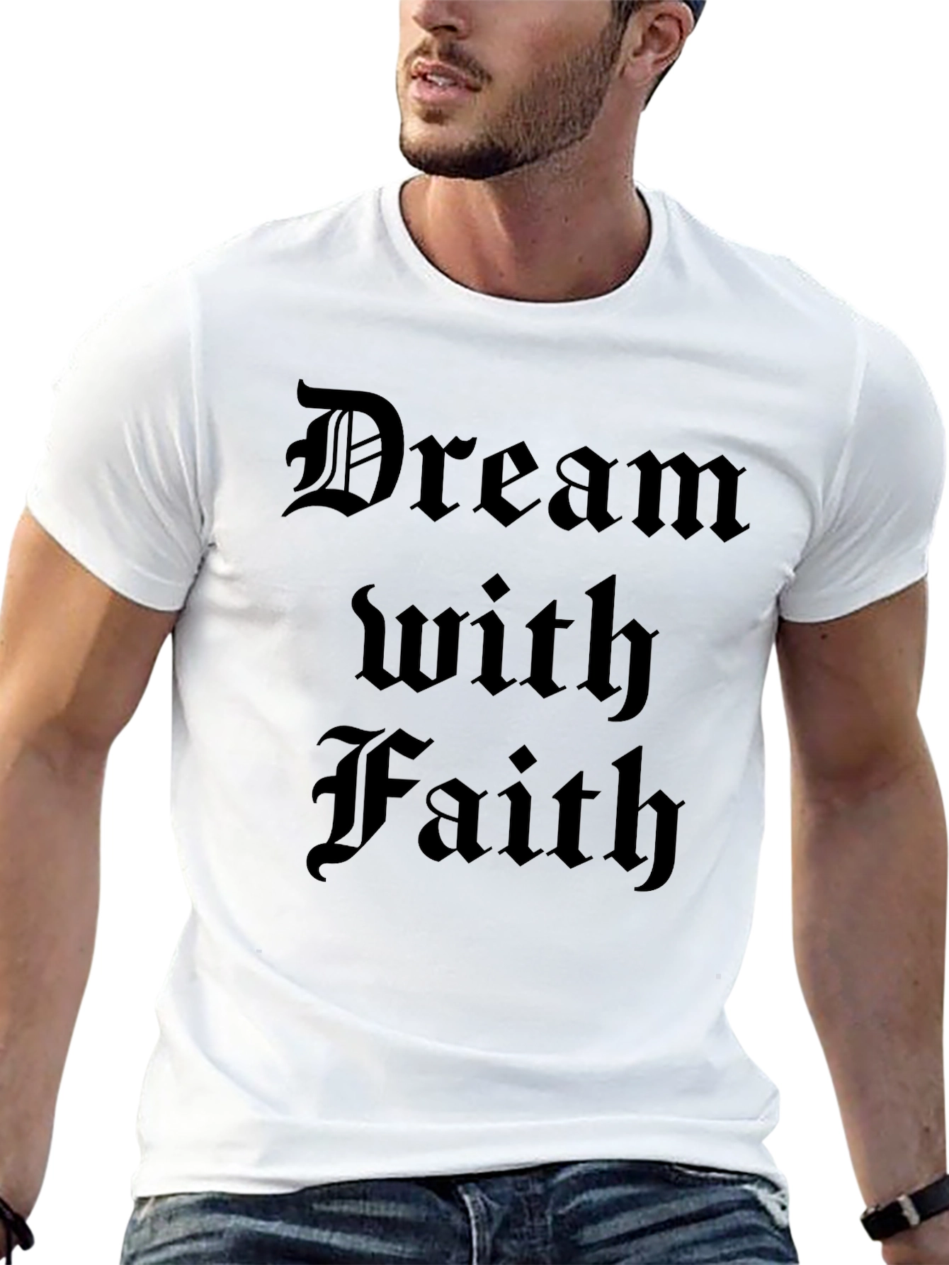 Dream With Faith T-Shirt - Black
