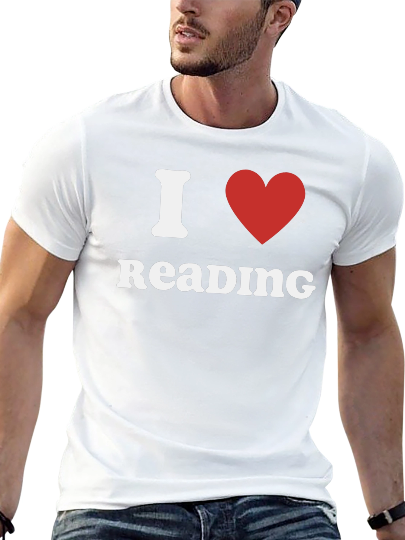 I Love Reading T-Shirt - Black Cotton Tee
