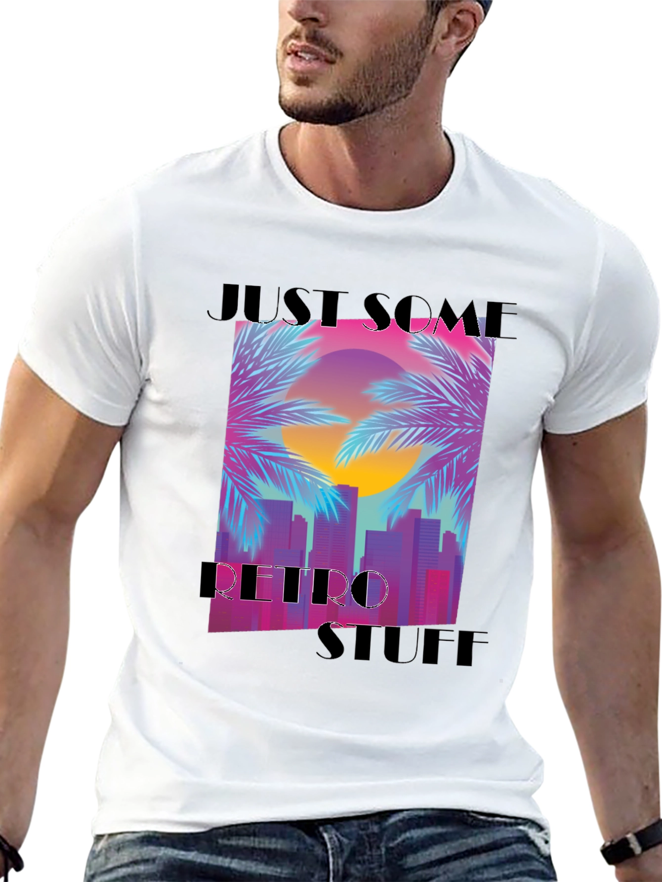 Retro Sunset Graphic T-Shirt - Casual Comfort