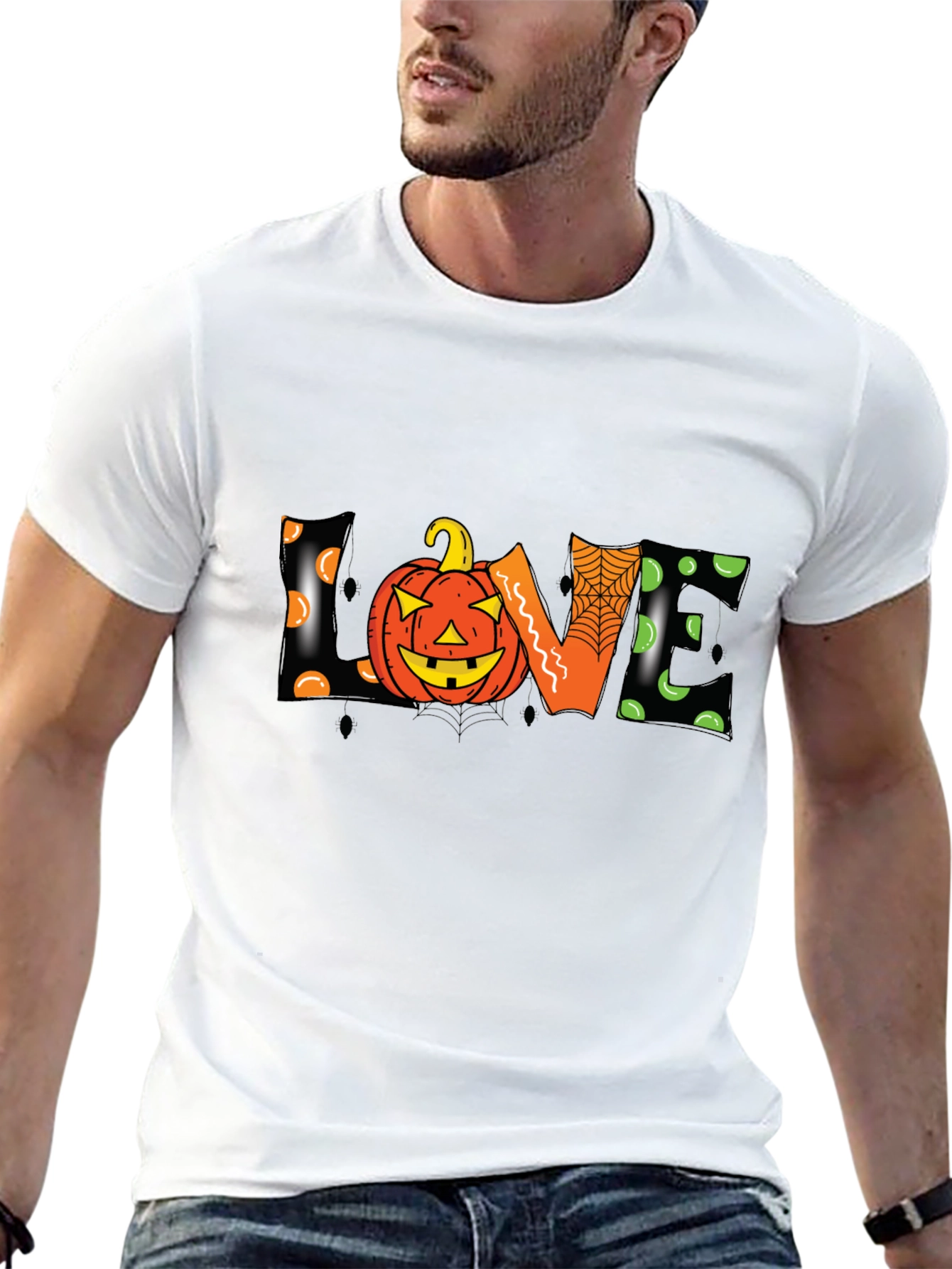 Halloween Love Pumpkin Graphic Tee