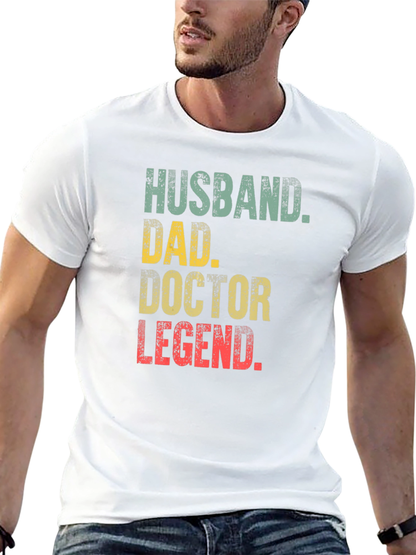 Husband Dad Doctor Legend Mens Graphic Tee
