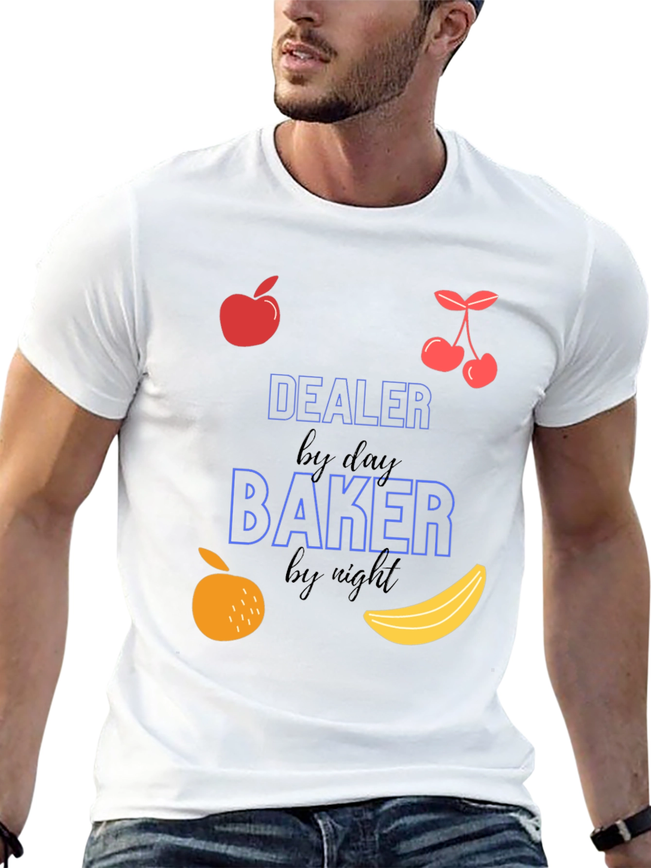 Dealer by Day Baker by Night Graphic T-Shirt