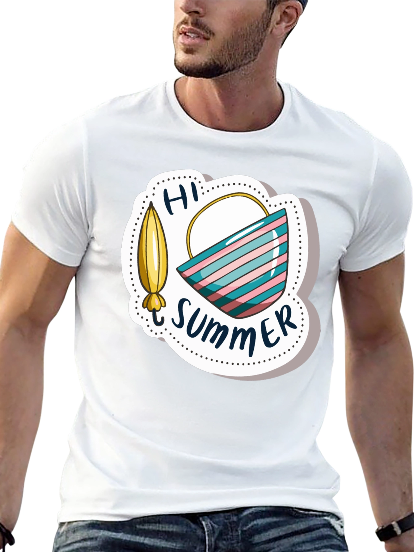 Hi Summer Graphic Tee - Black