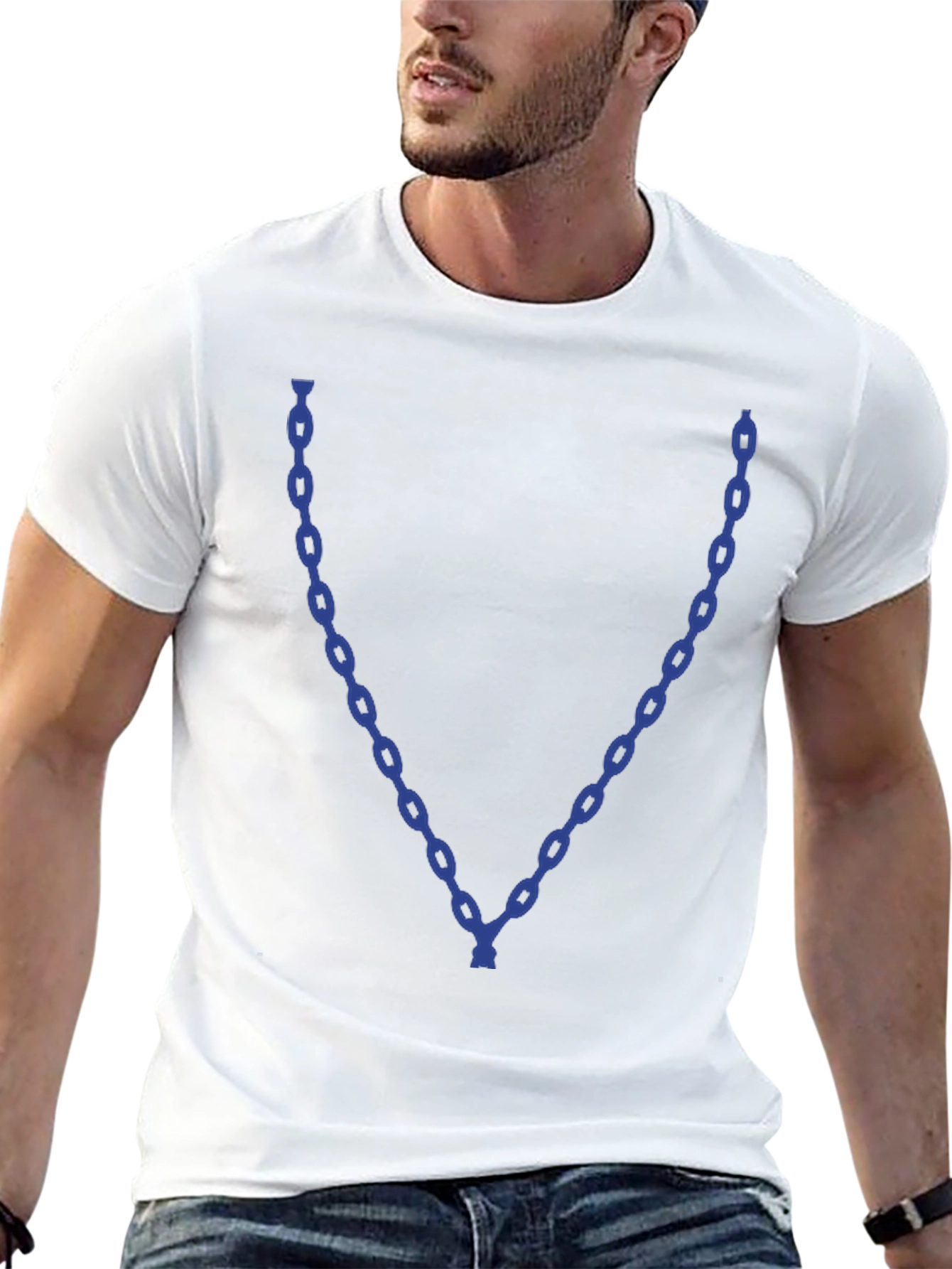 Chain Graphic Black T-Shirt