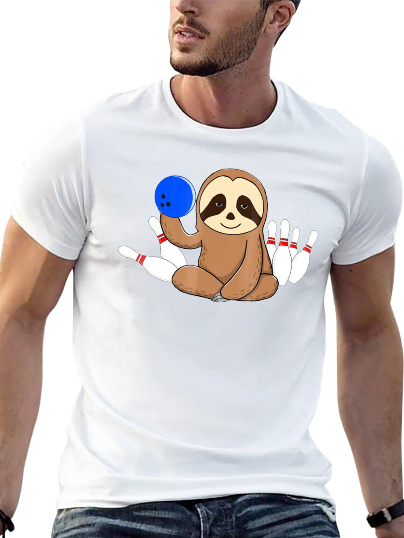 Sloth Bowling T-Shirt - Strike in Style!