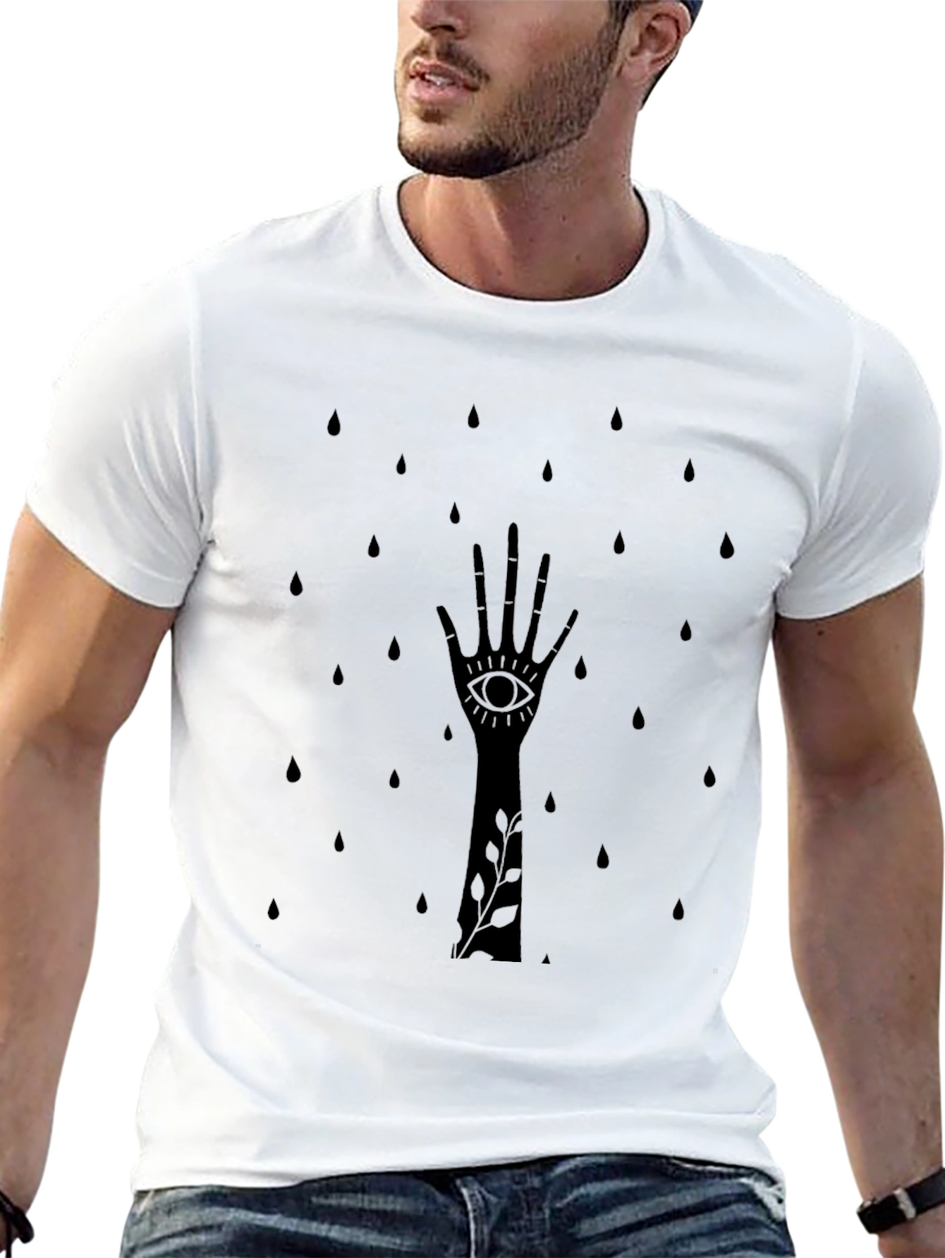 Mystic Hand Graphic Tee - Black