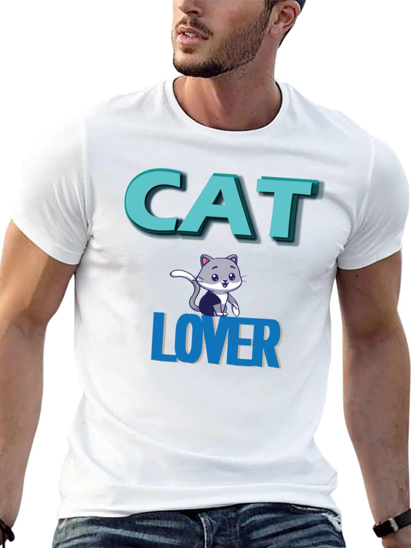 Cat Lover Graphic Tee - Black Unisex T-Shirt