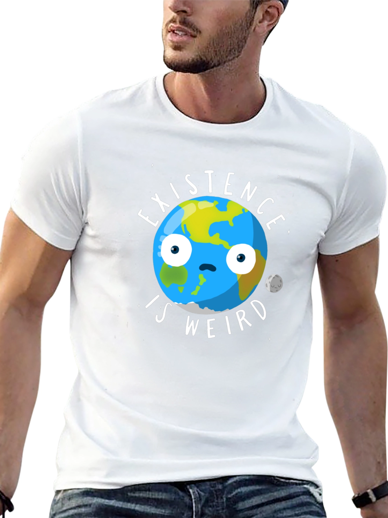 Existence Is Weird T-Shirt - Funny Earth Graphic Tee