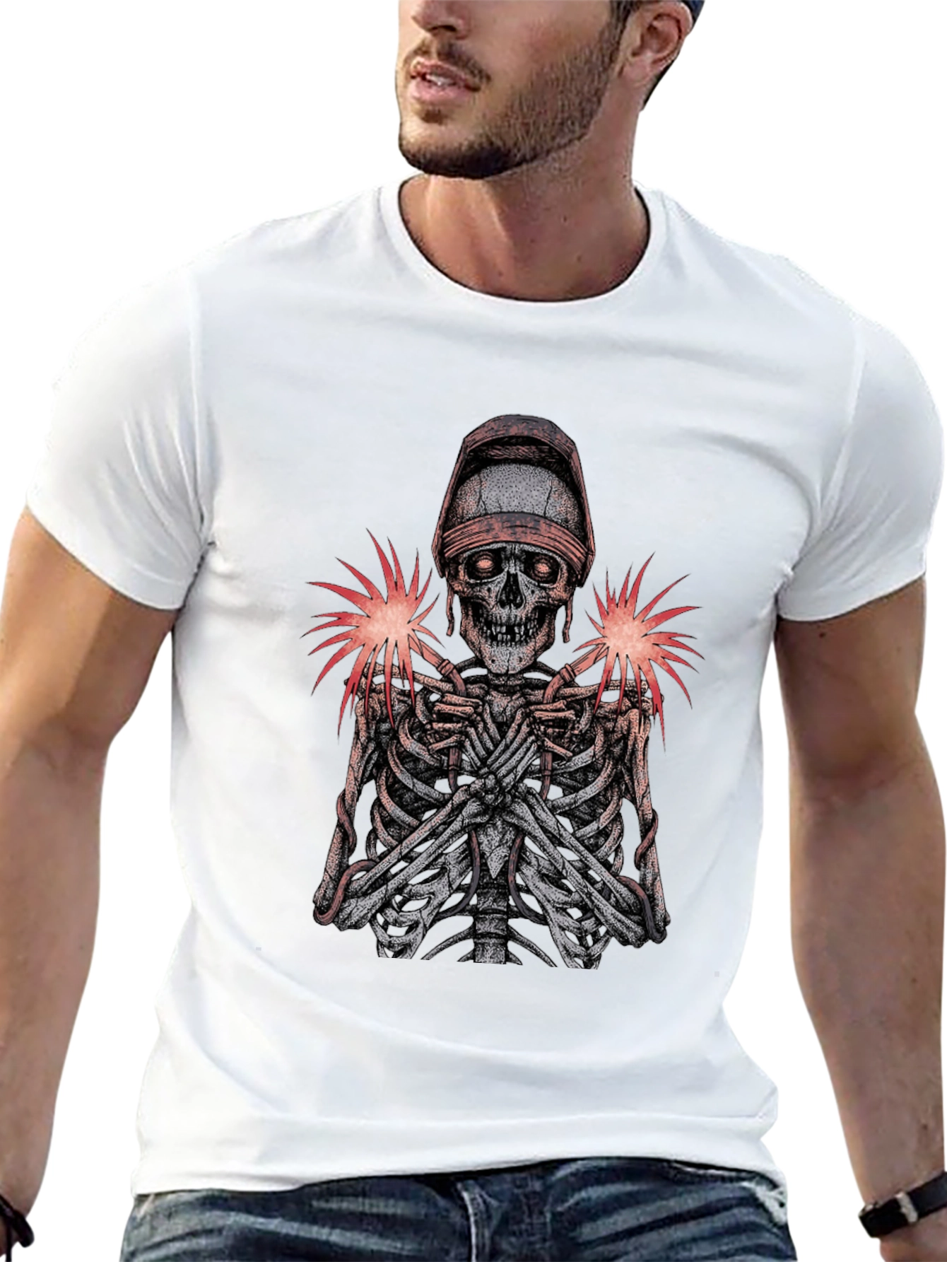 Welder Skeleton Graphic Tee - Black