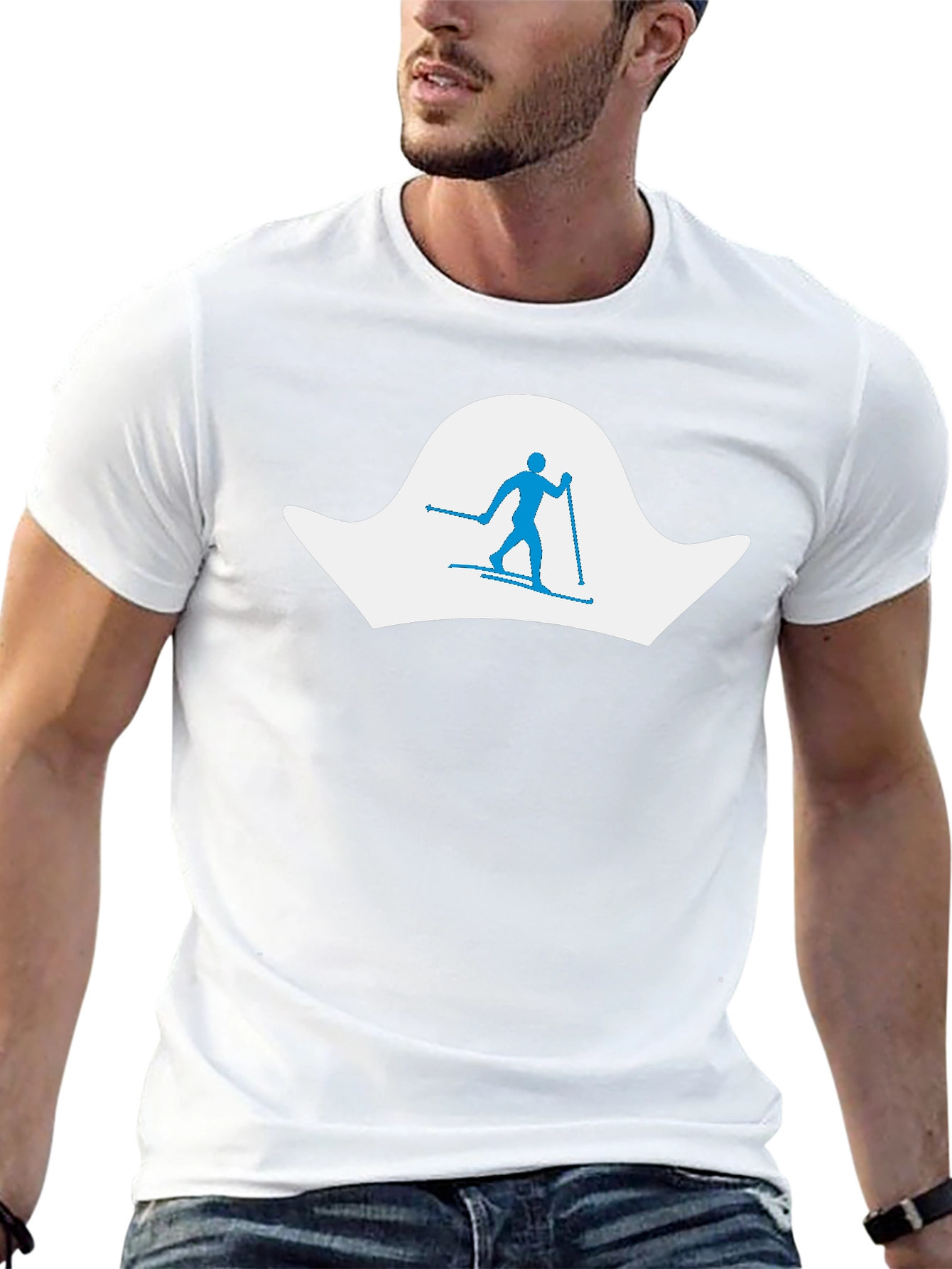Skiing Silhouette Tee