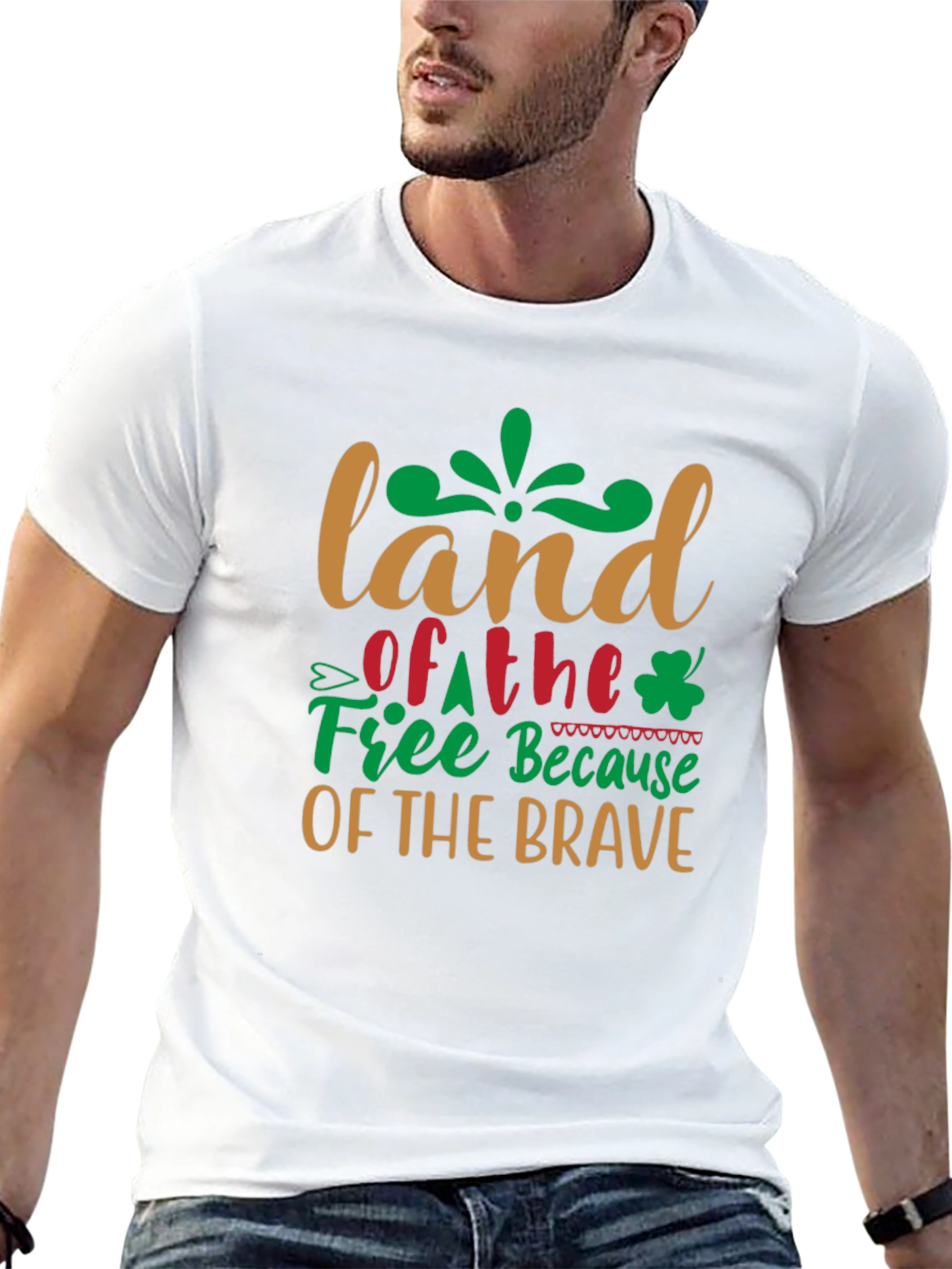 Land of the Free Patriotic Graphic Tee