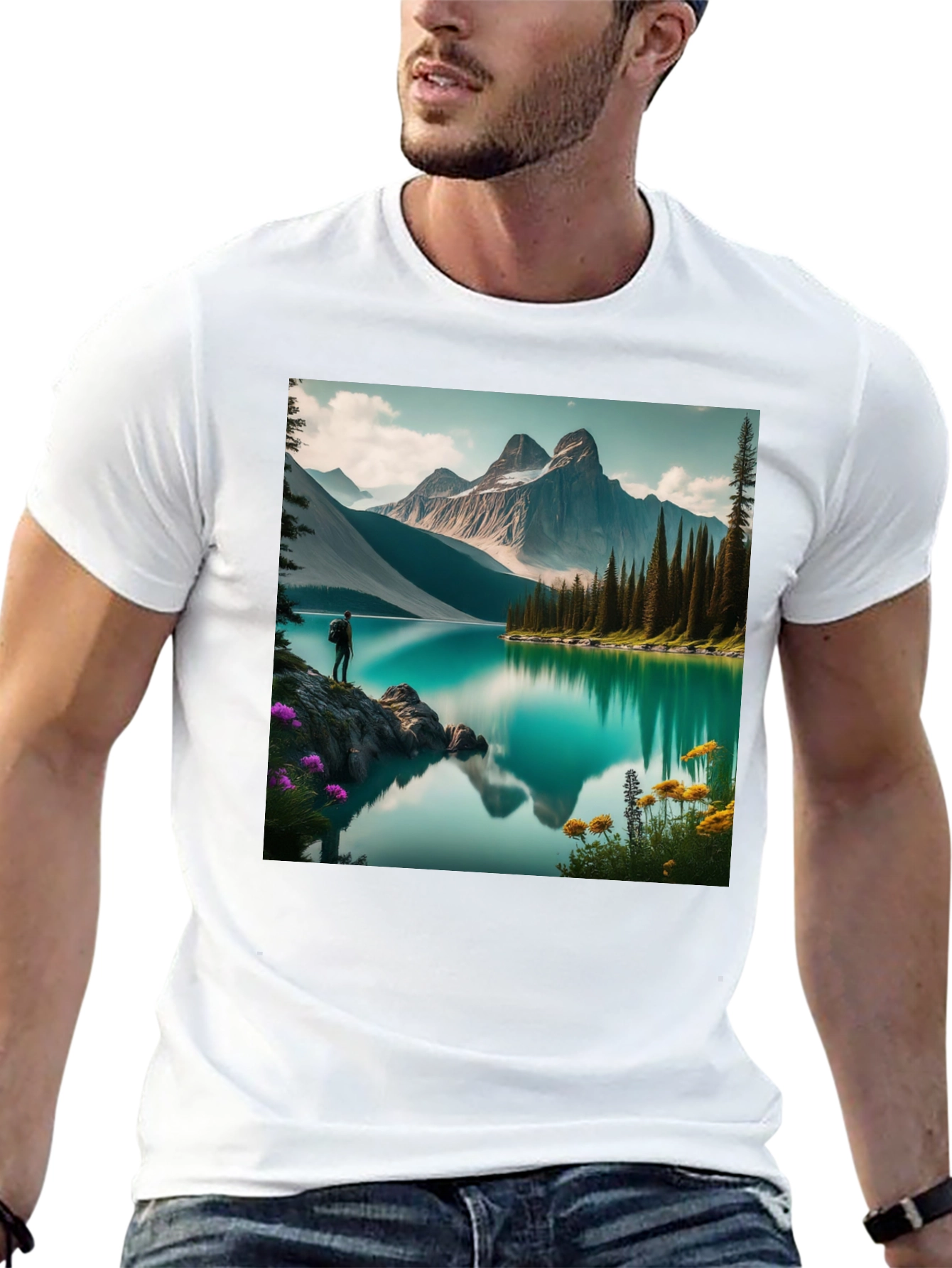 Mountain Lake Graphic Tee
