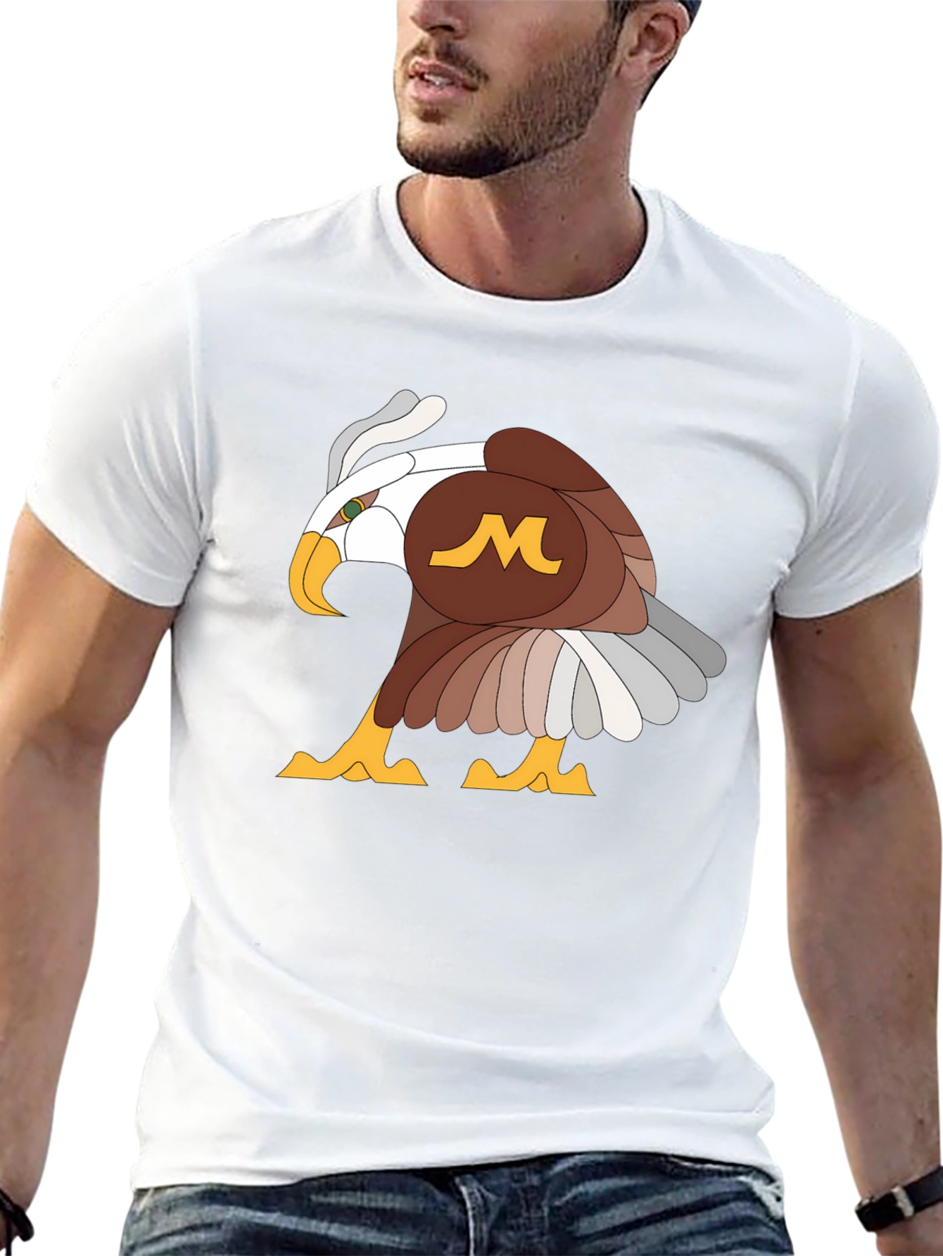 Eagle Logo Graphic Tee - Stylish Casual Wear